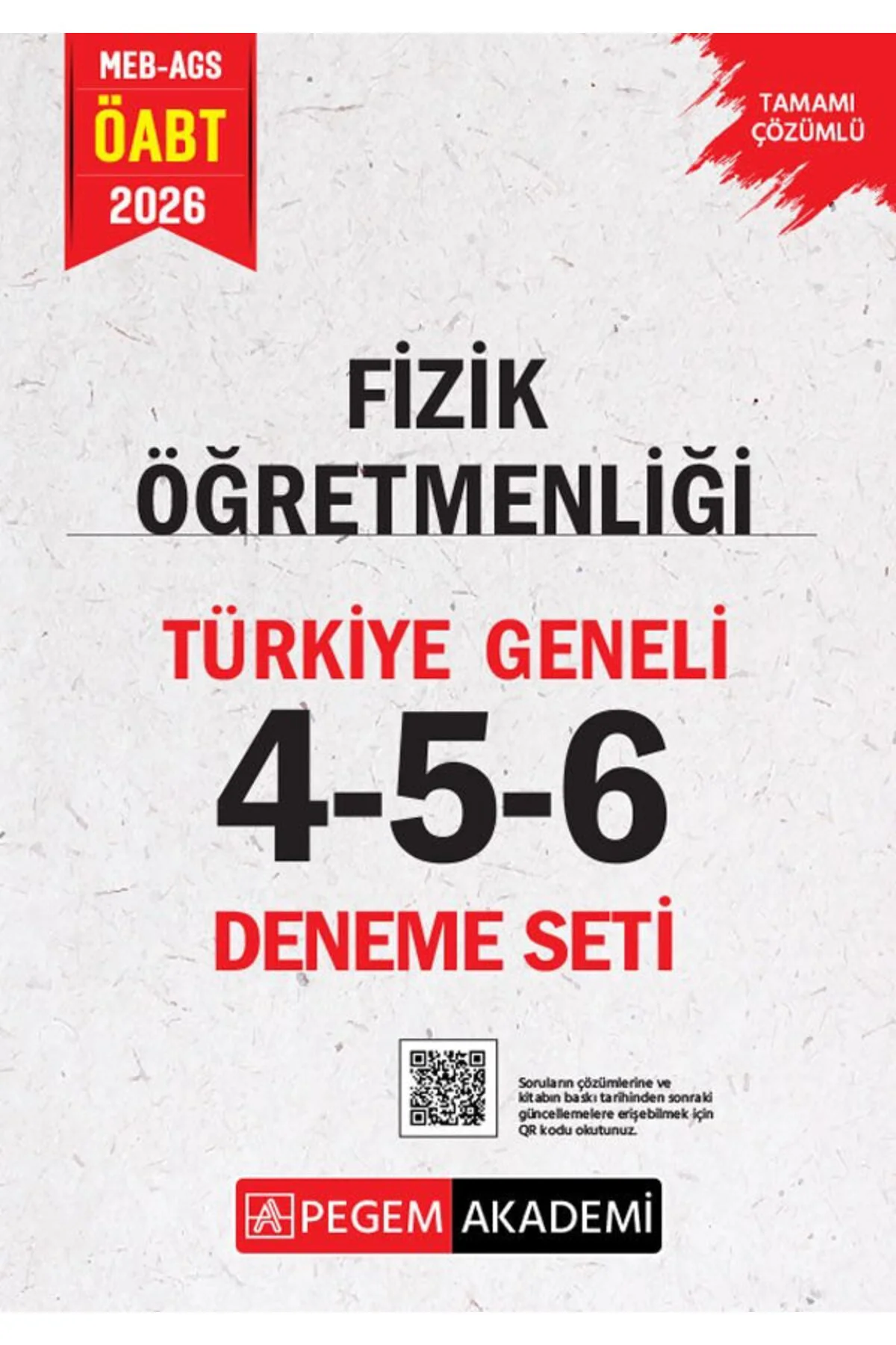 Pegem 2026 ÖABT MEB-AGS Fizik Öğretmenliği Türkiye Geneli 3 Denem
