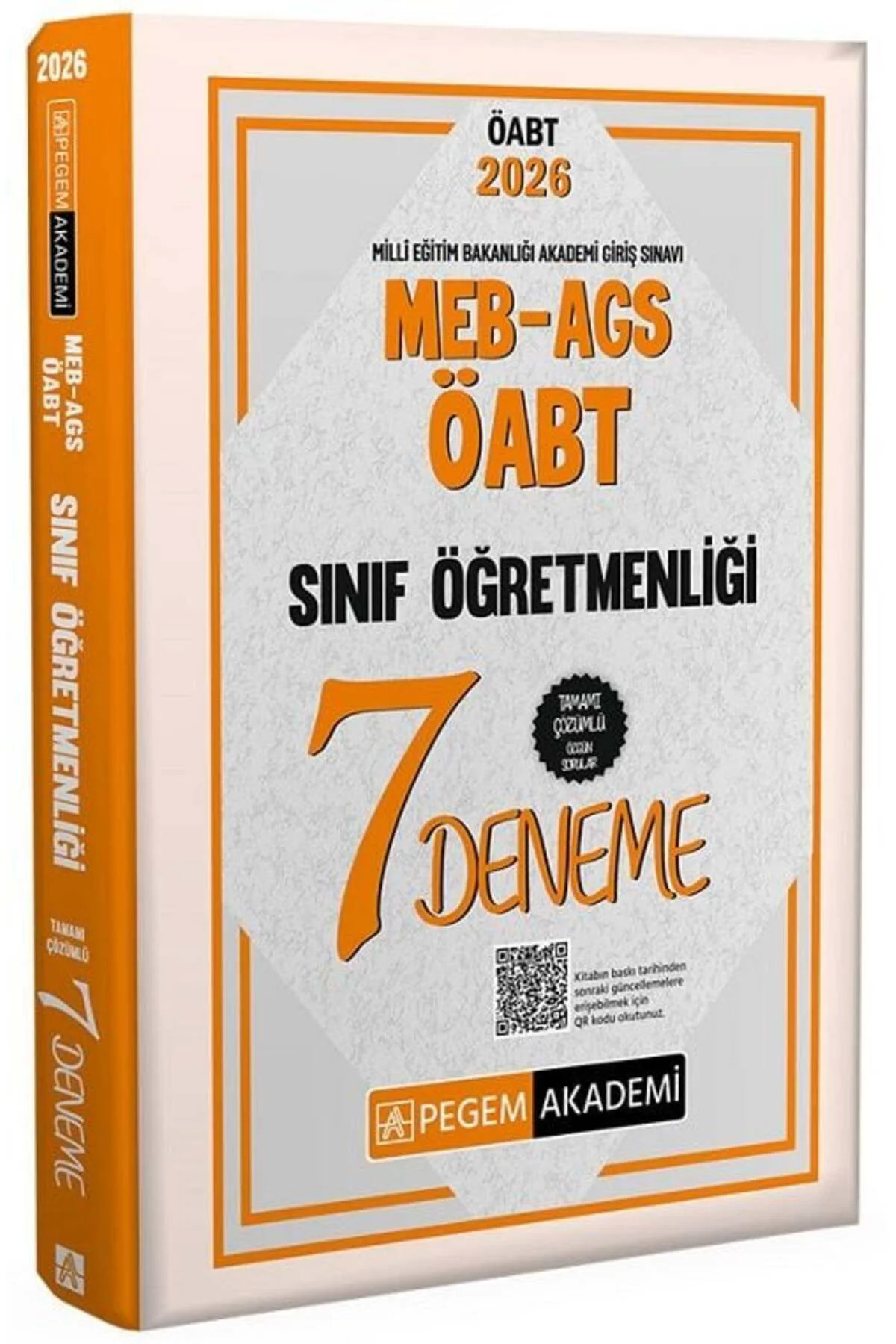 Pegem 2026 ÖABT MEB-AGS Sınıf Öğretmenliği 7 Deneme Çözümlü Pegem Akademi Yayınları