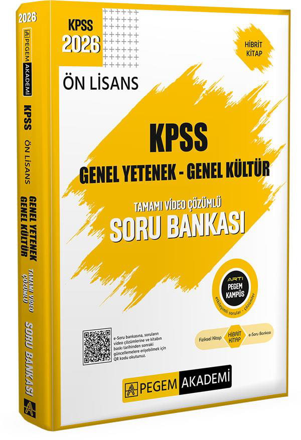 Pegem 2026 Ön Lisans Soru Bankası Genel Yetenek Genel Kültür Tama