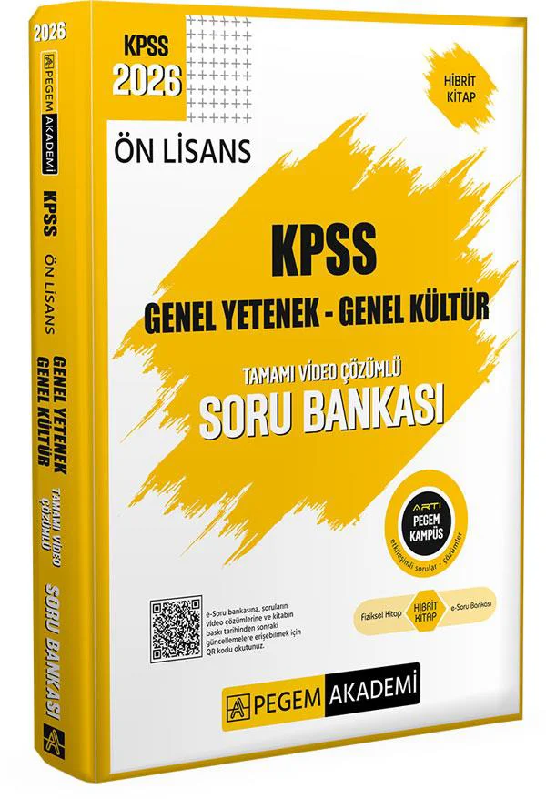 Pegem 2026 Ön Lisans Soru Bankası Genel Yetenek Genel Kültür Tama Pegem 2026 Ön Lisans Soru Bankası Genel Yetenek Genel Kültür Tama