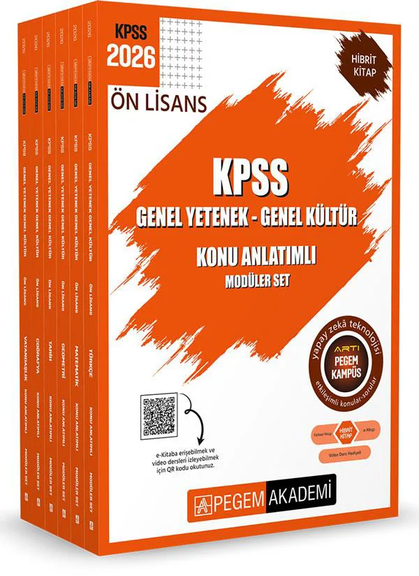 Pegem 2026 Ön Lisans Konu Anlatımlı Modüler Set Genel Yetenek Gen