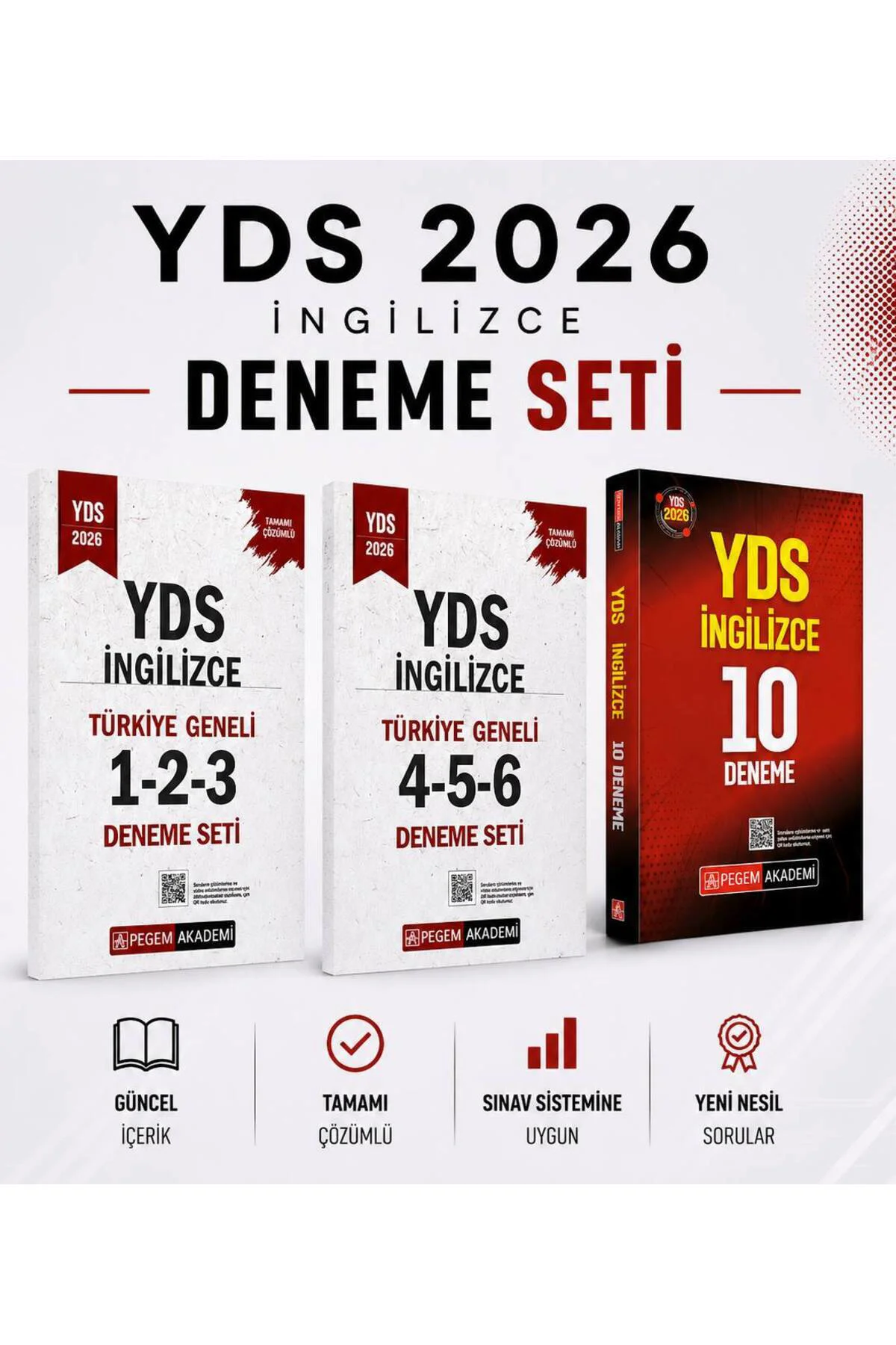 Pegem 2026 YDS İngilizce 10 Deneme & YDS İngilizce Türkiye Geneli Deneme Seti
