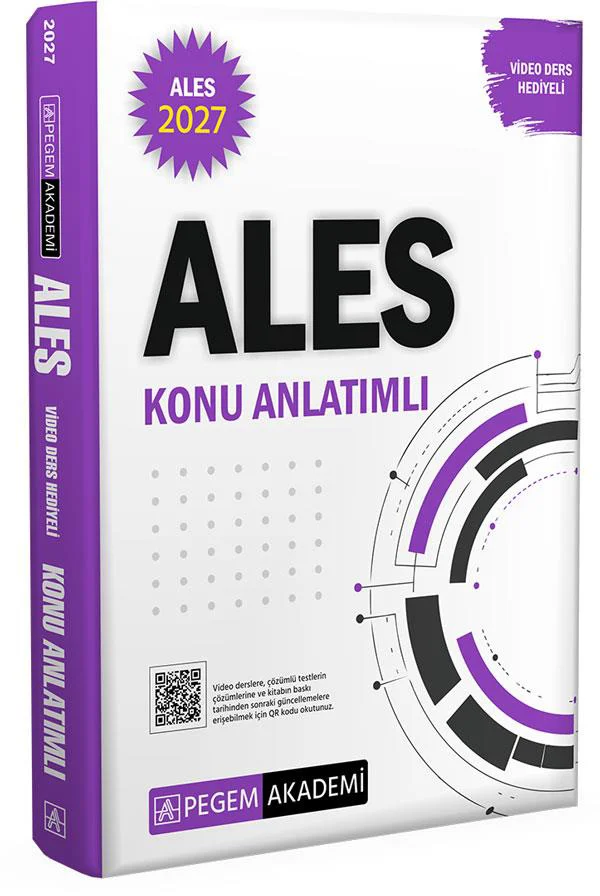 Pegem 2027 ALES Konu Anlatımlı (Video Ders Hediyeli)