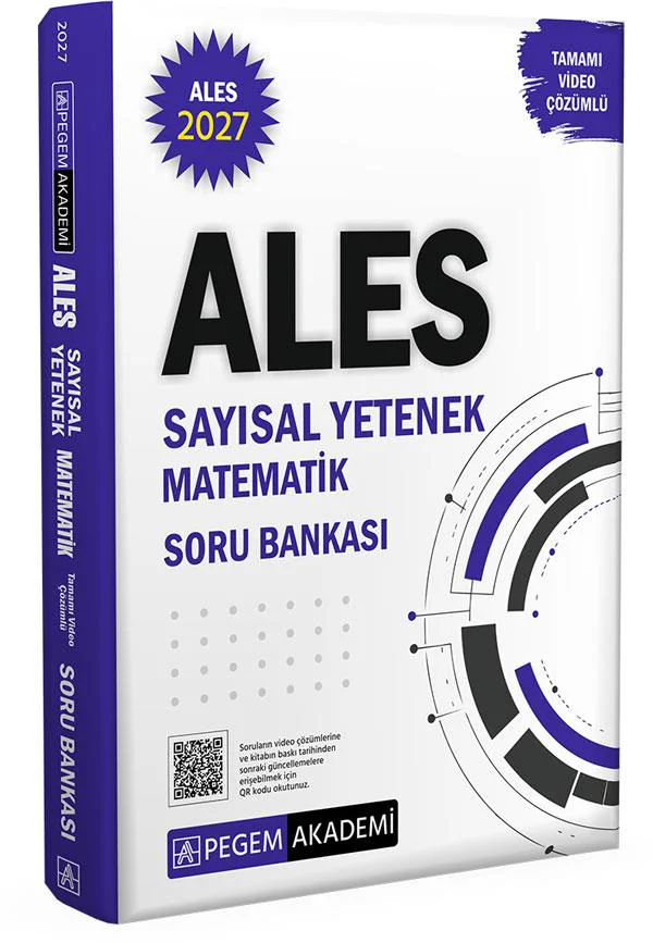 Pegem 2027 ALES Matematik Soru Bankası Tamamı Video Çözümlü Sayısal Yetenek
