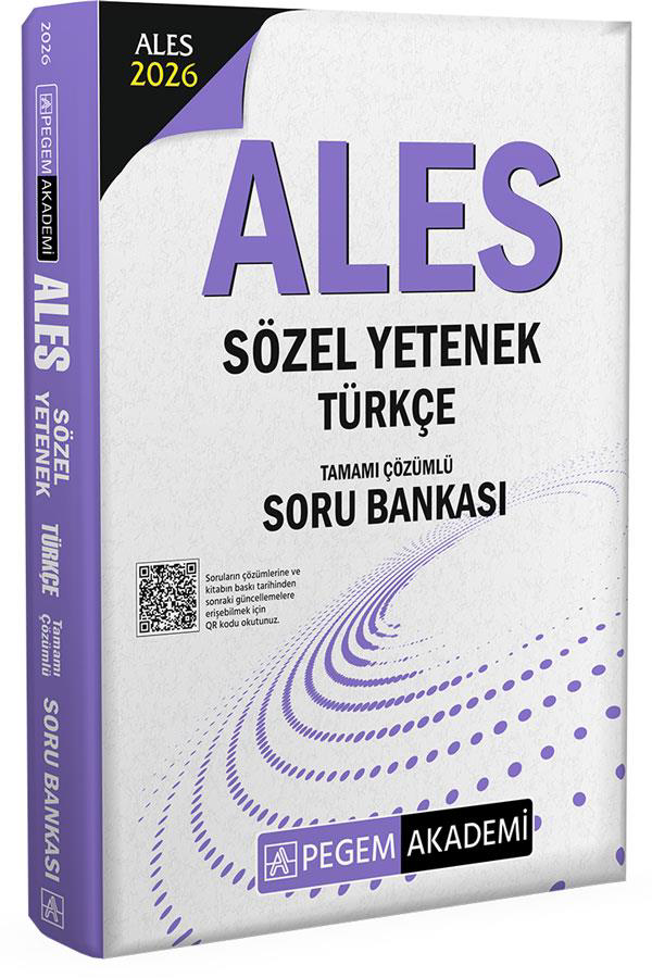 Pegem ALES Türkçe Sözel Yetenek Soru Bankası