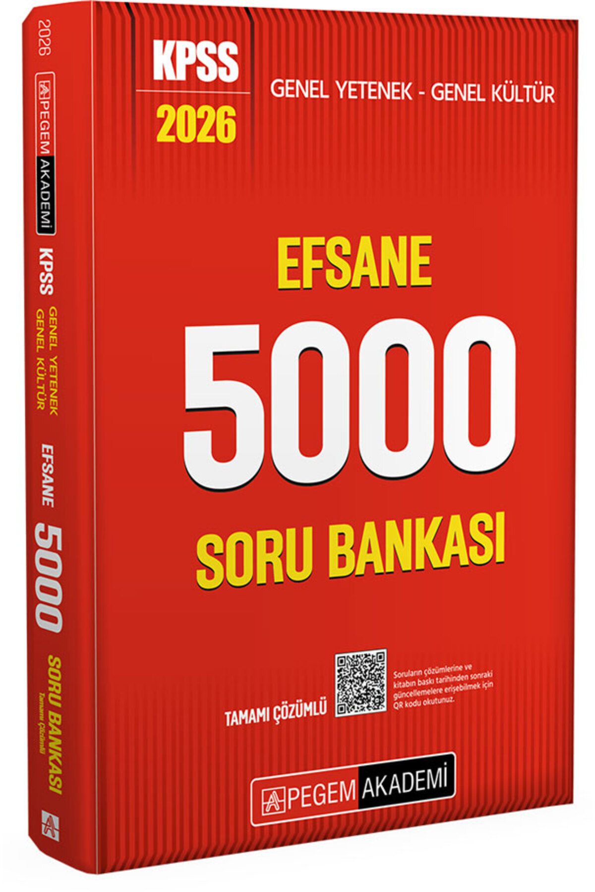 Pegem Efsane 5000 Soru Bankası Tamamı Çözümlü