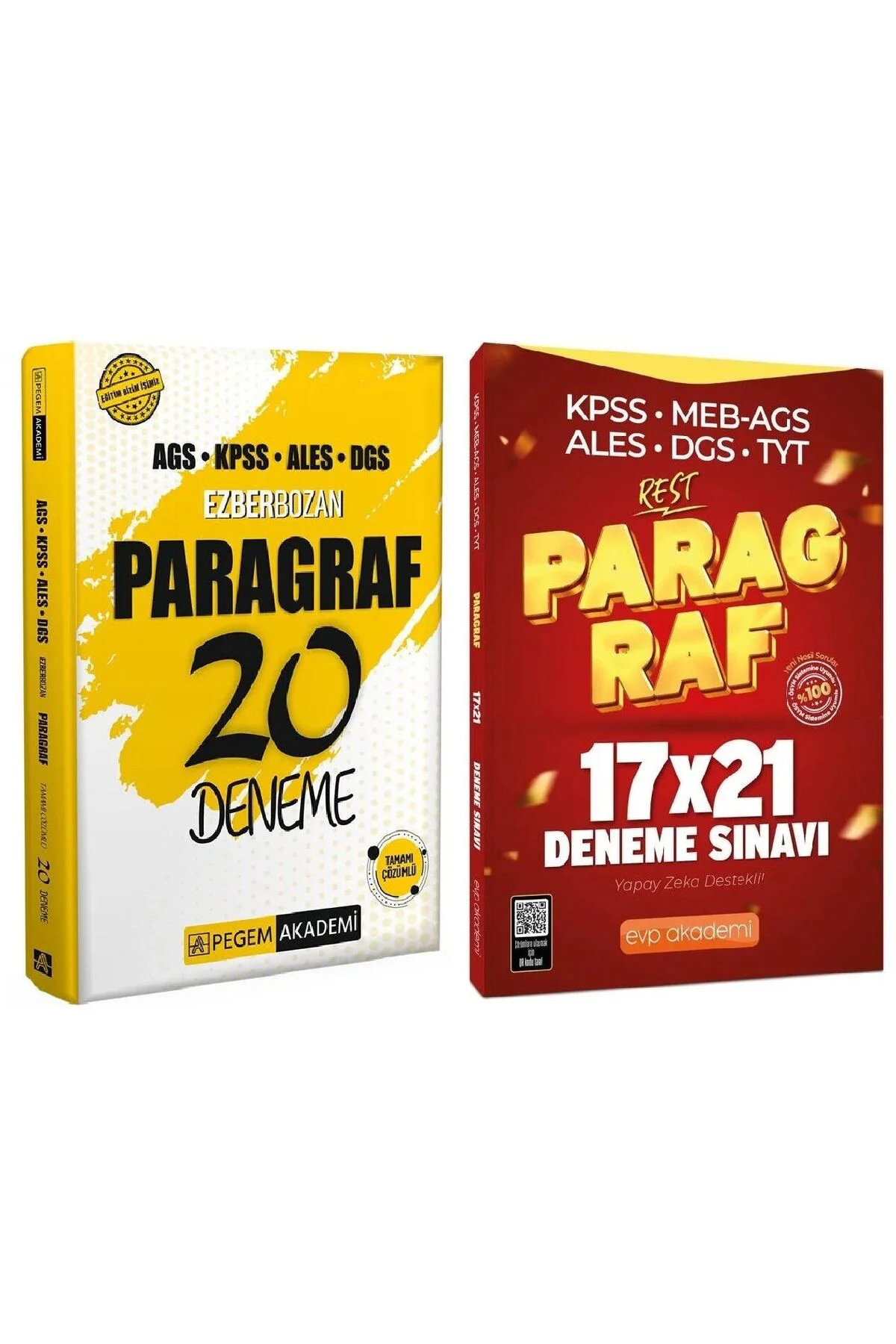 Pegem + EVP 2026 KPSS MEB-AGS ALES DGS Paragraf Ezberbozan + RİSK