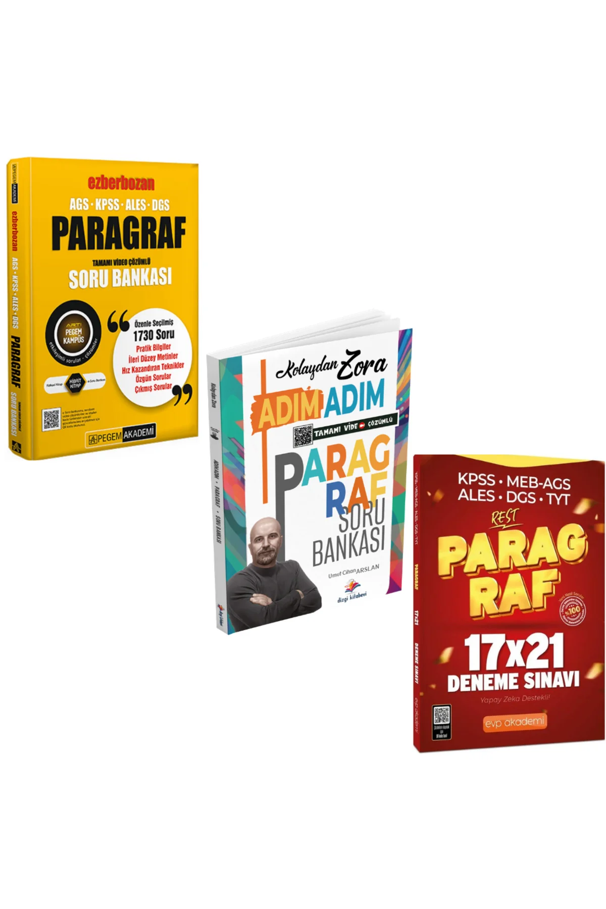 Pegem Ezberbozan Paragraf Soru Bankası & Kolaydan Zora Adım Adım 