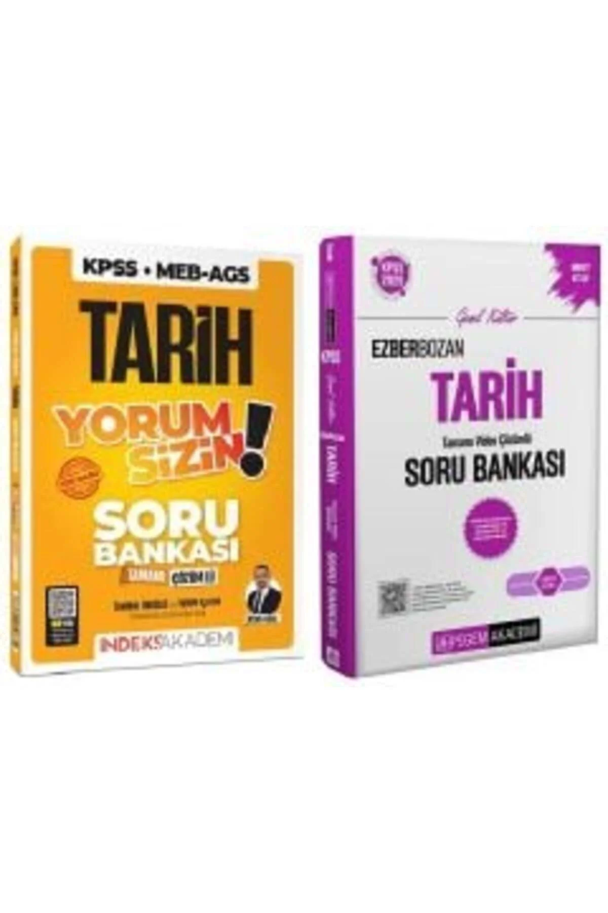 Pegem + İndeks 2026 KPSS Tarih Ezberbozan + Yorum Sizin Soru Bankası 2 li Set - Aydın Yüce Pegem + İ