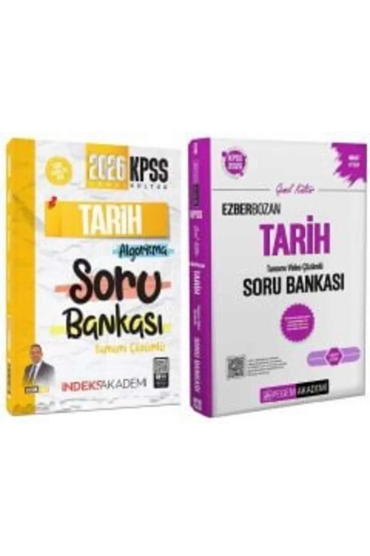 Pegem + İndeks 2026 KPSS Tarih Ezberbozan Soru Bankası 2 li Set -