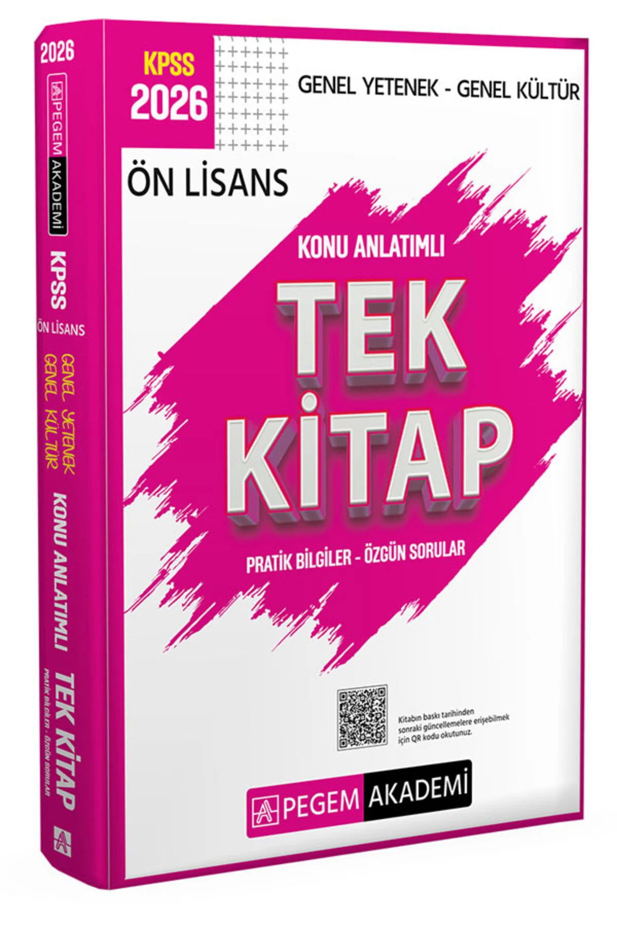 Pegem KPSS Ön Lisans Tek Kitap Konu Anlatımlı Genel Kültür Genel