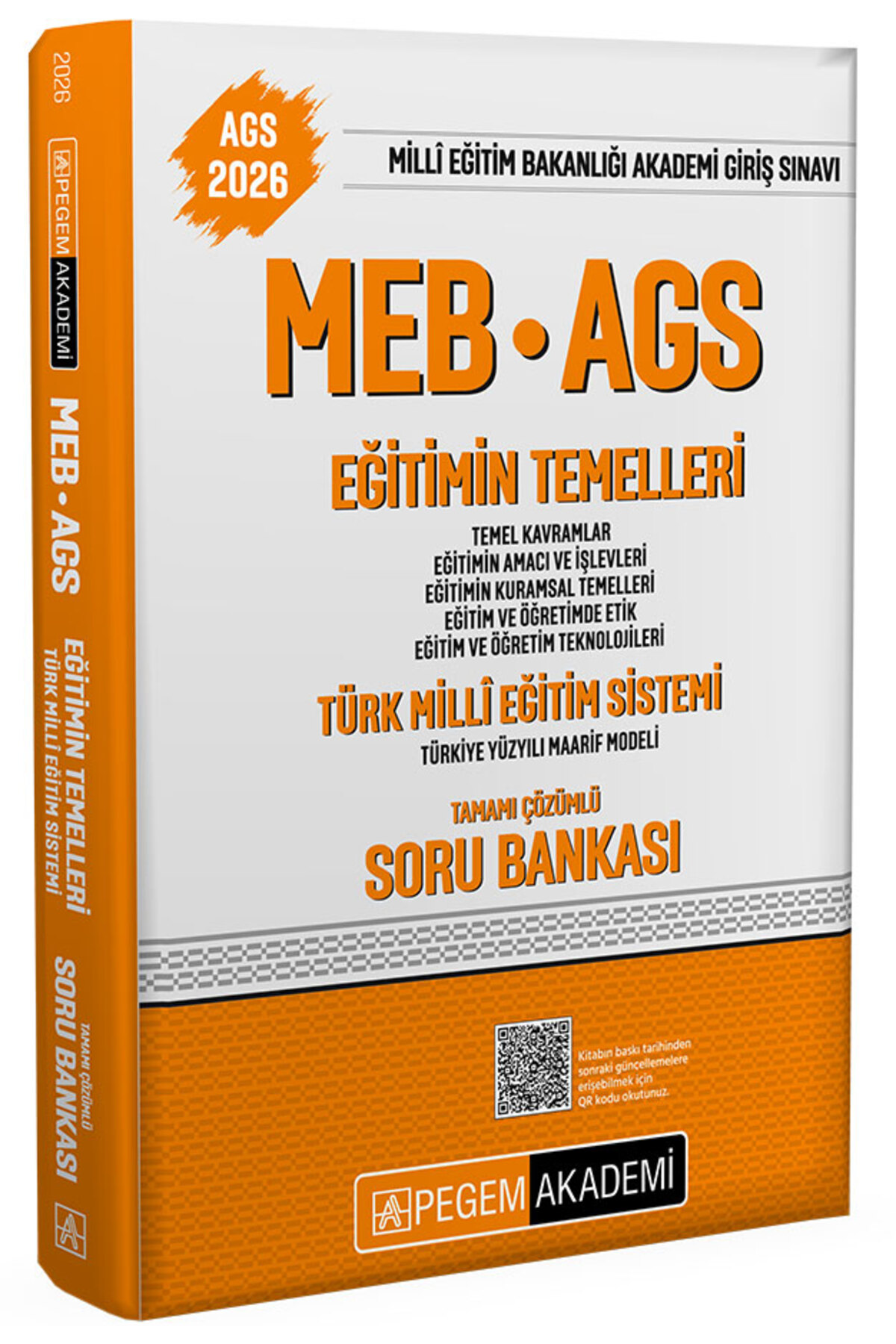 Pegem MEB AGS Soru Bankası Eğitimin Temelleri Türk Milli Eğitim S