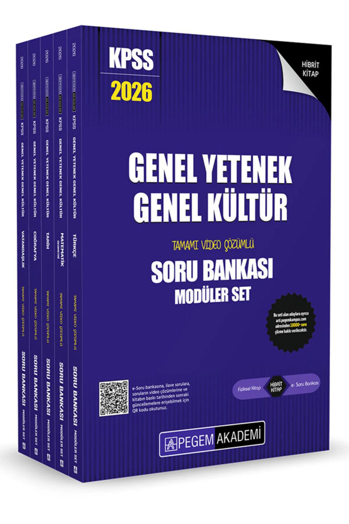 Pegem Soru Bankası Seti - (5 Kitap) Genel Kültür Genel Yetenek Pegem Soru Bankası Seti - (5 Kitap) Genel Kültür Genel Yetenek