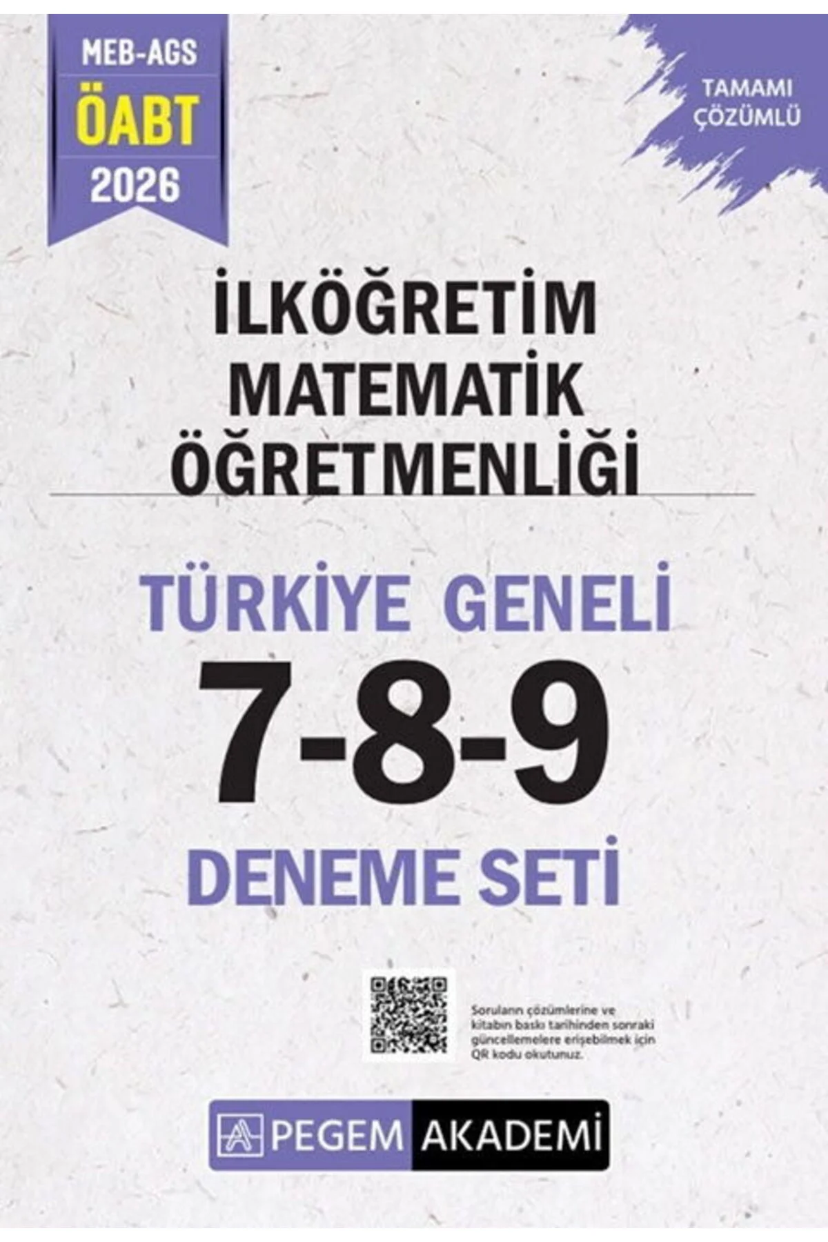 Pegem Yayınları 2026 MEB AGS ÖABT İlköğretim Matematik Öğretmenli