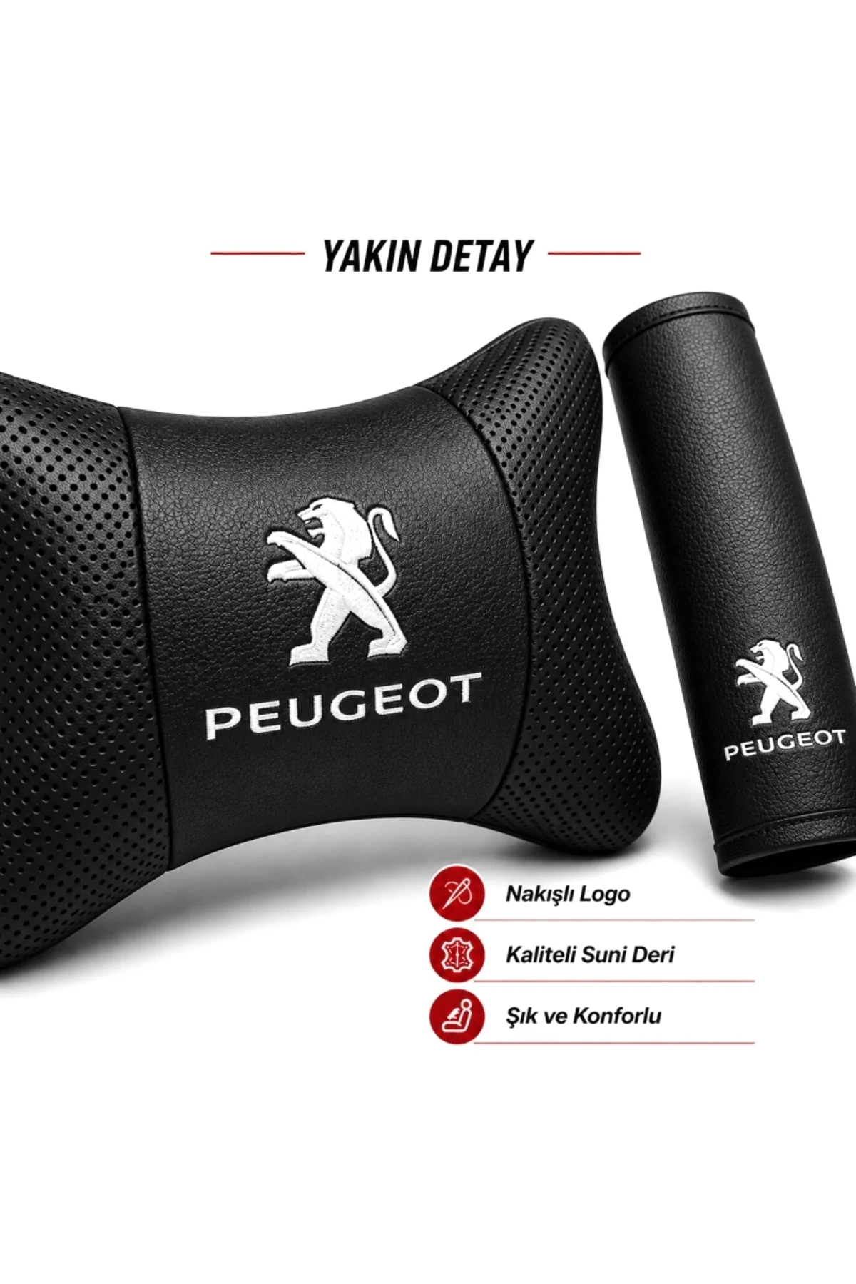 Pej0 2008 2012-2018 Premium Konfor Seti Yastık-kemer- Set - Görsel 2