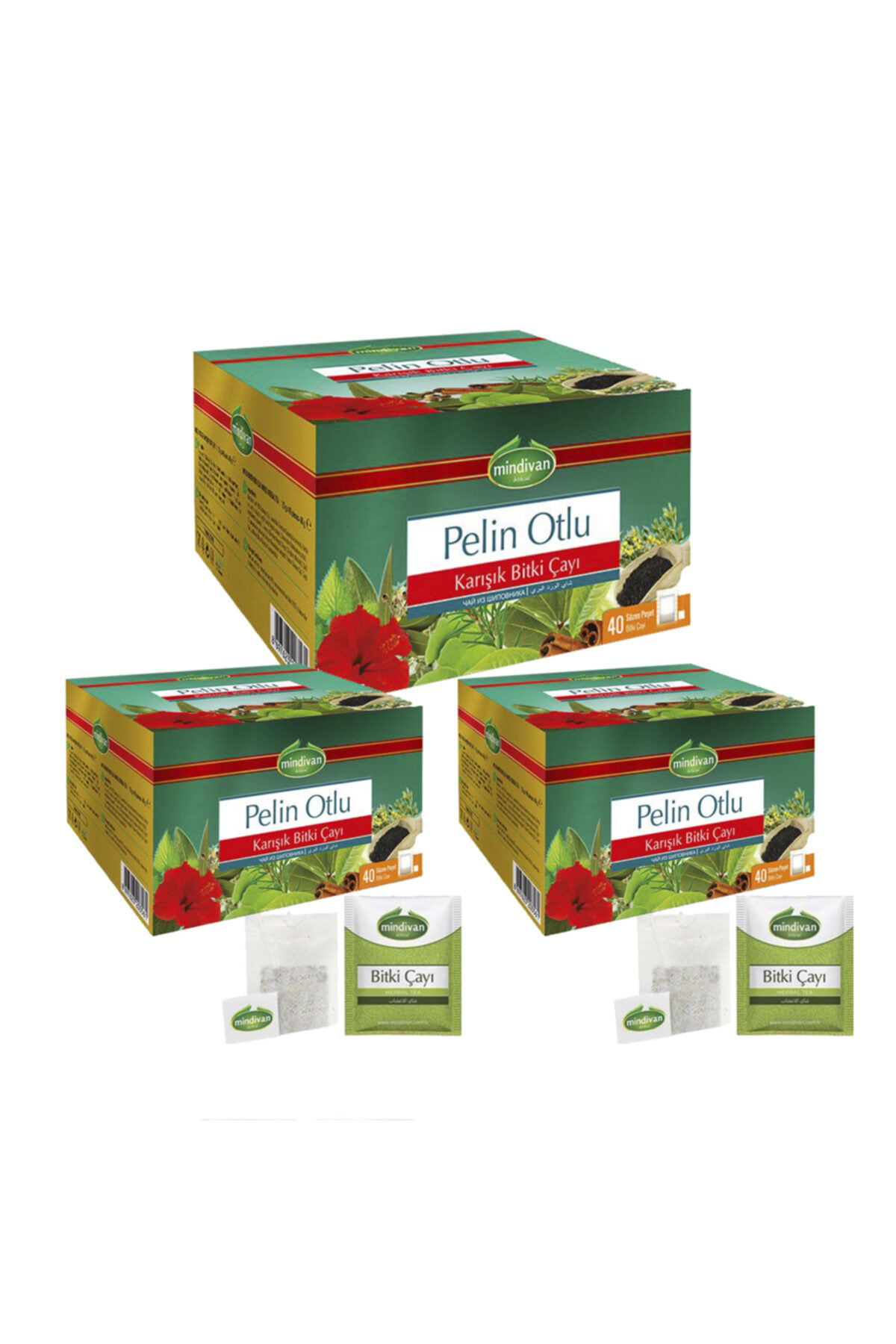 Pelin Otlu Süzen Poşet Çay 40'lı x 3 Adet