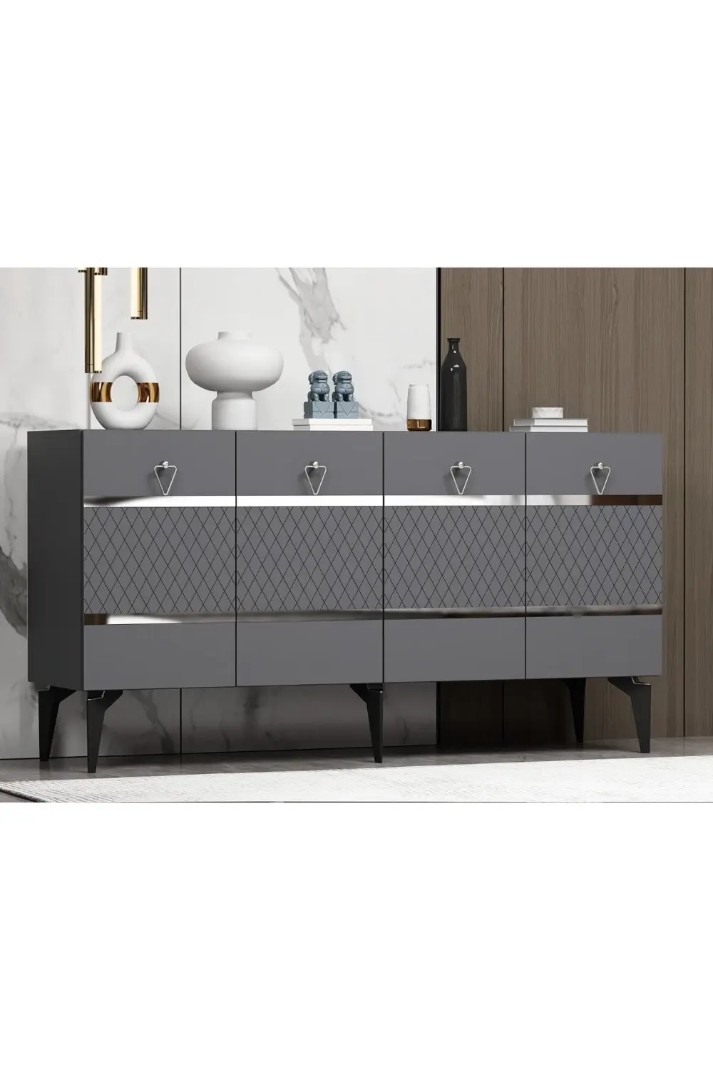 PELİNCT KONSOL ANTRASİT GÜMÜŞ