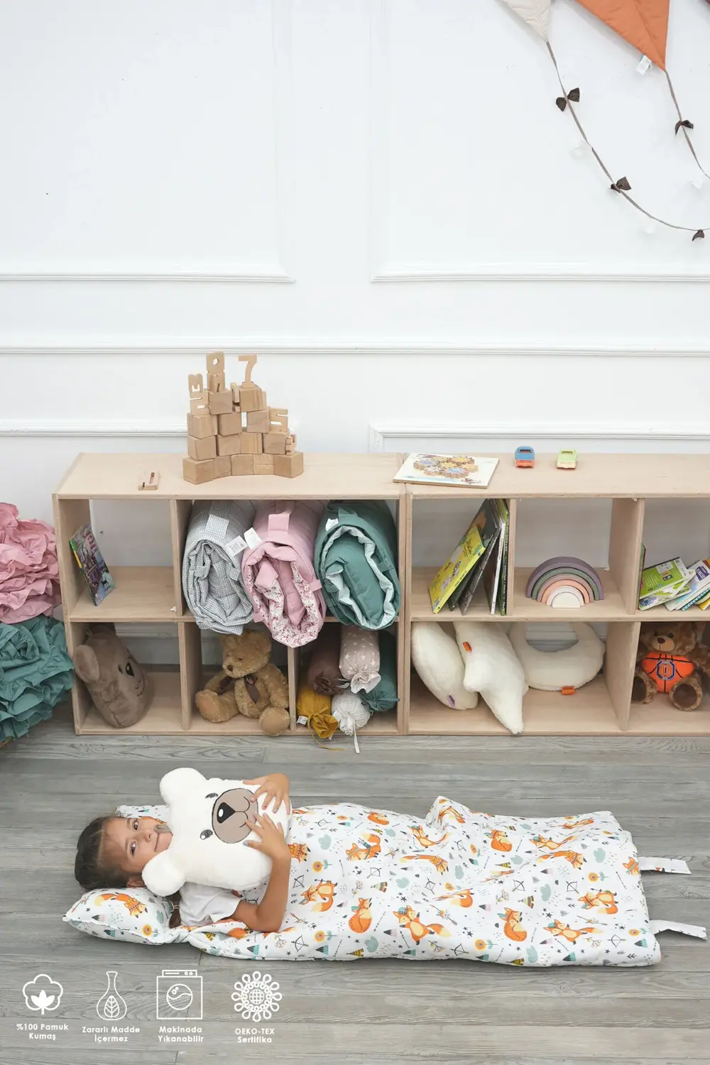 Peluş Ayı Yastık, Sevimli Ayı Nakışlı Kırlent, Peluş Ayı Oyuncak,