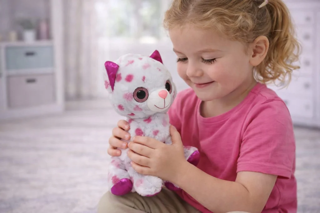 Peluş Cam Gözlü Hayvanlar 25 cm - Kedi - 1 ADET