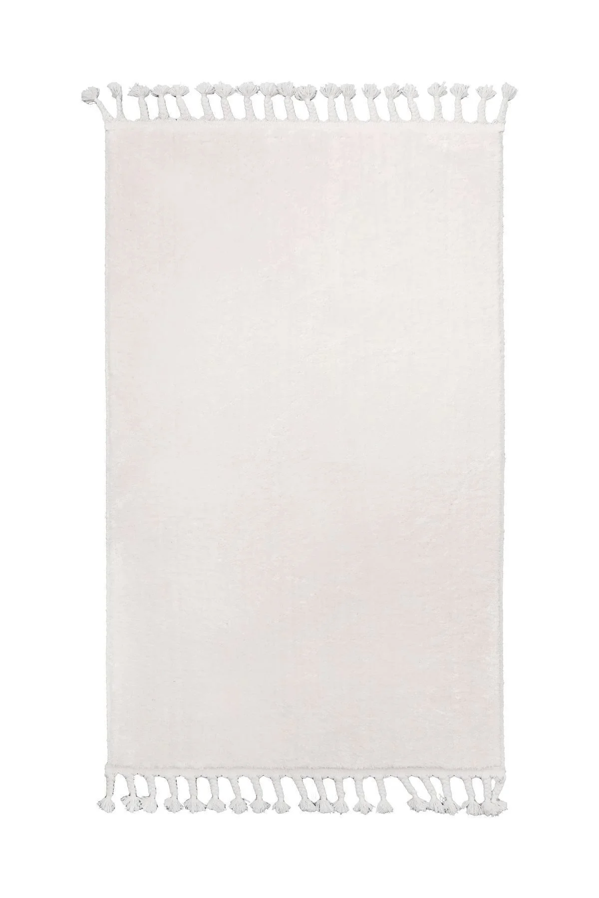 Peluş Halı Açık Vizon Cool Saçaklı Post Kesme Yolluk Kilim Salon Halısı Modelleri