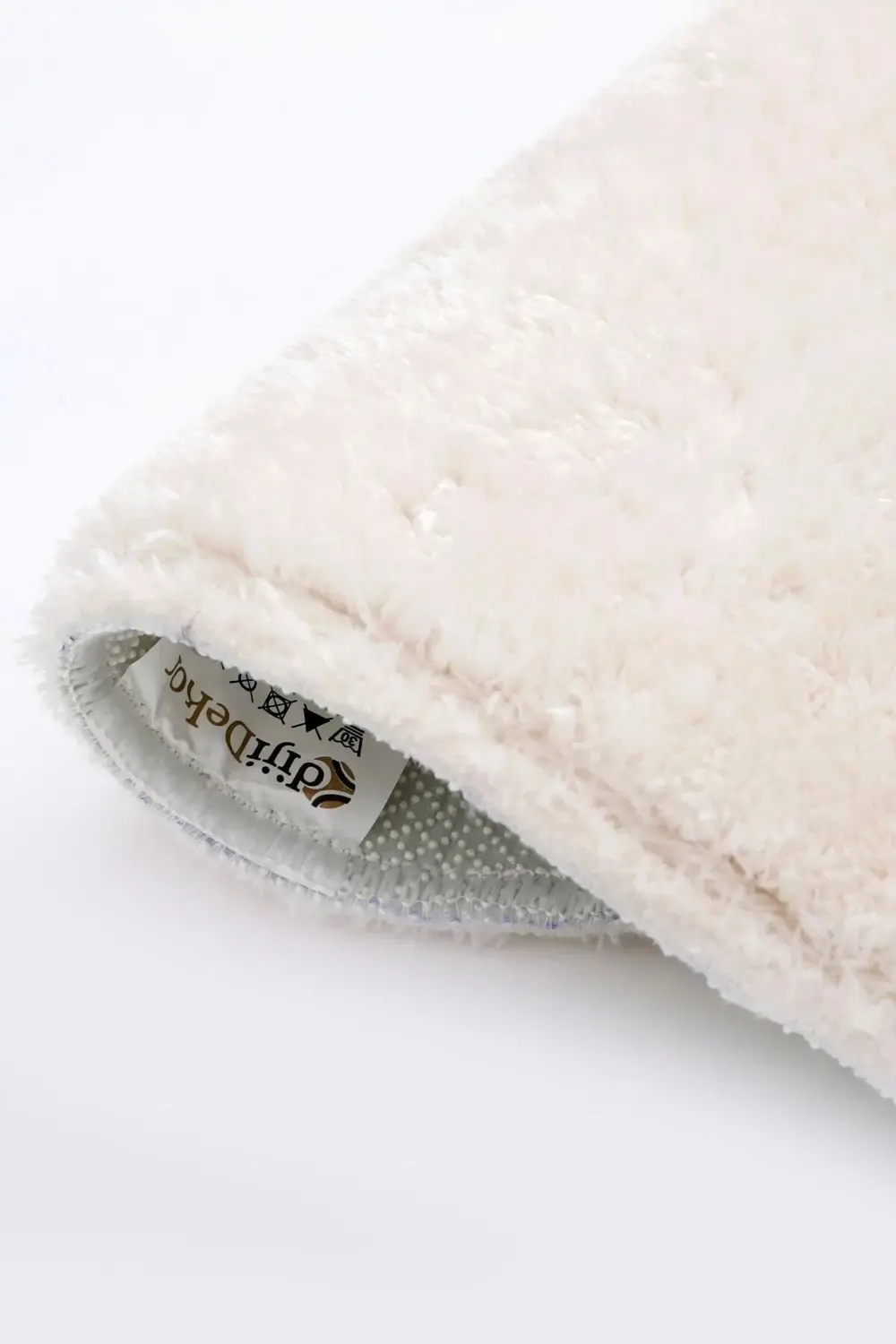 Peluş Halı Açık Vizon Cool Yıkanabilir Şekilli Post Yolluk Kilim
