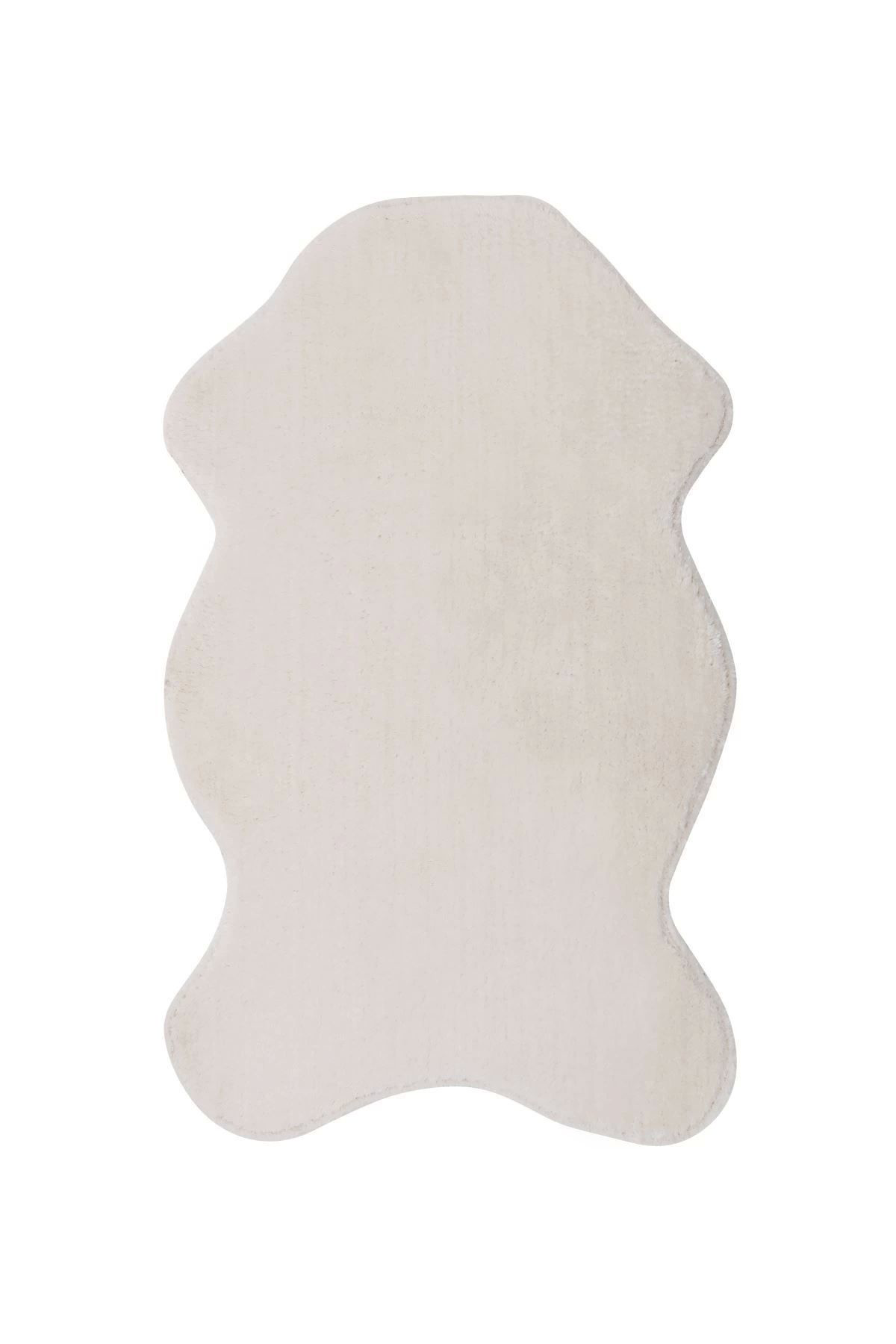 Dijidekor Peluş Halı Açık Vizon Cool Yıkanabilir Şekilli Post Yolluk Kilim