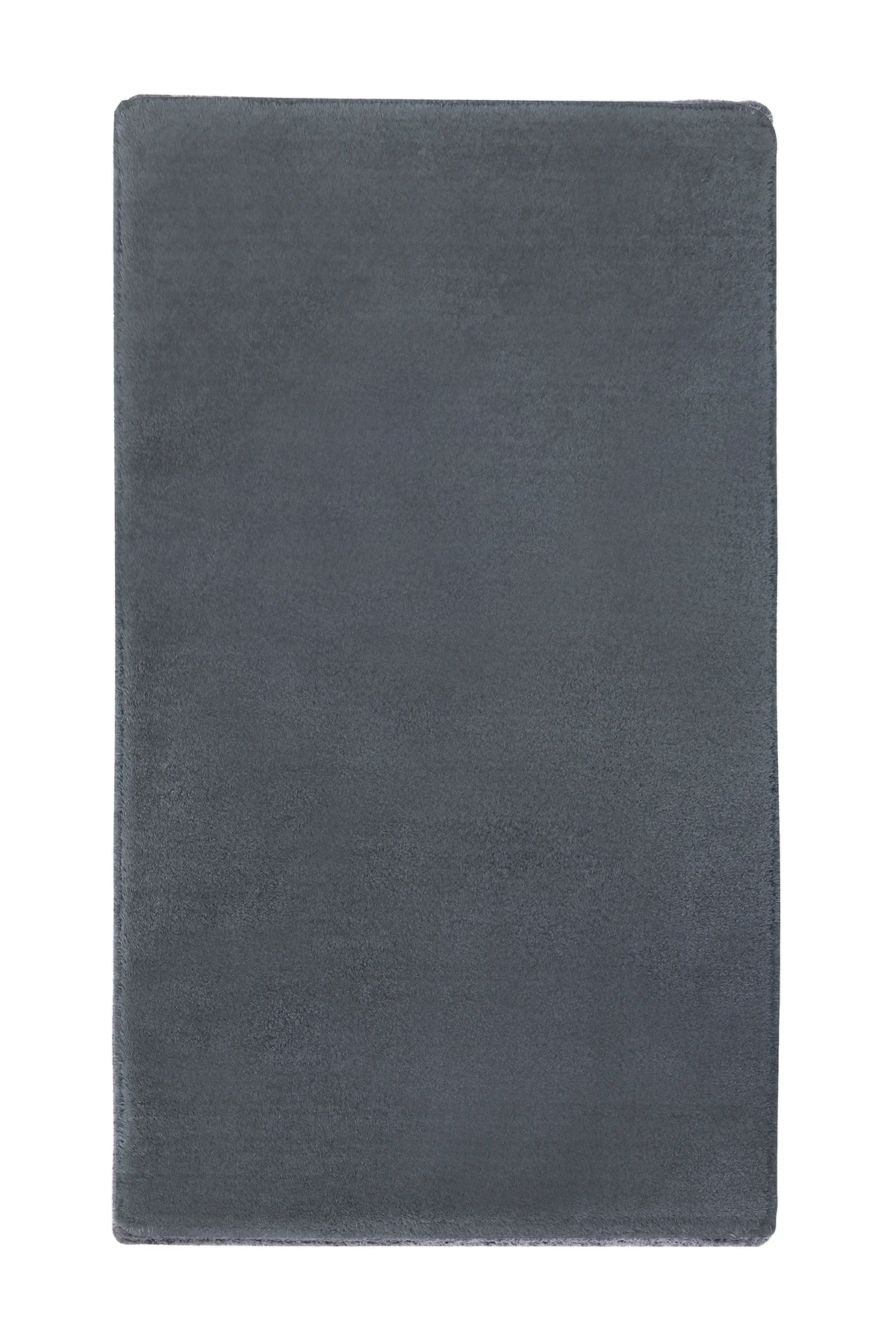 PELUŞ HALI KOYU GRİ RENK Yıkanabilir Kaymaz Kesme HALI Yolluk 160x200