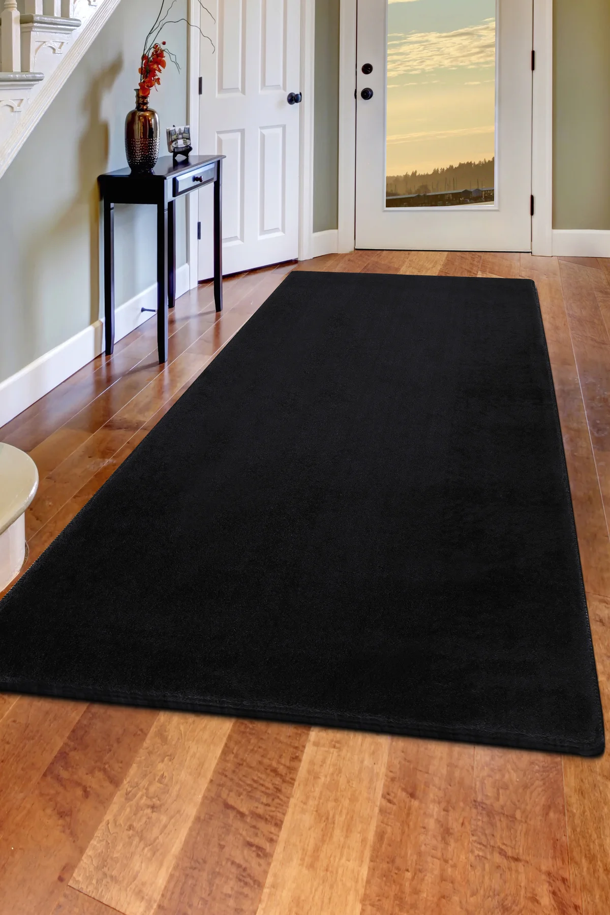 PELUŞ HALI SİYAH RENK Yıkanabilir Kaymaz Kesme HALI Yolluk 120x200 (3 m2) PELUŞ HALI SİYAH RENK Yıkanabilir Kaymaz Kesme HALI Yolluk 120x200 (3 m2)