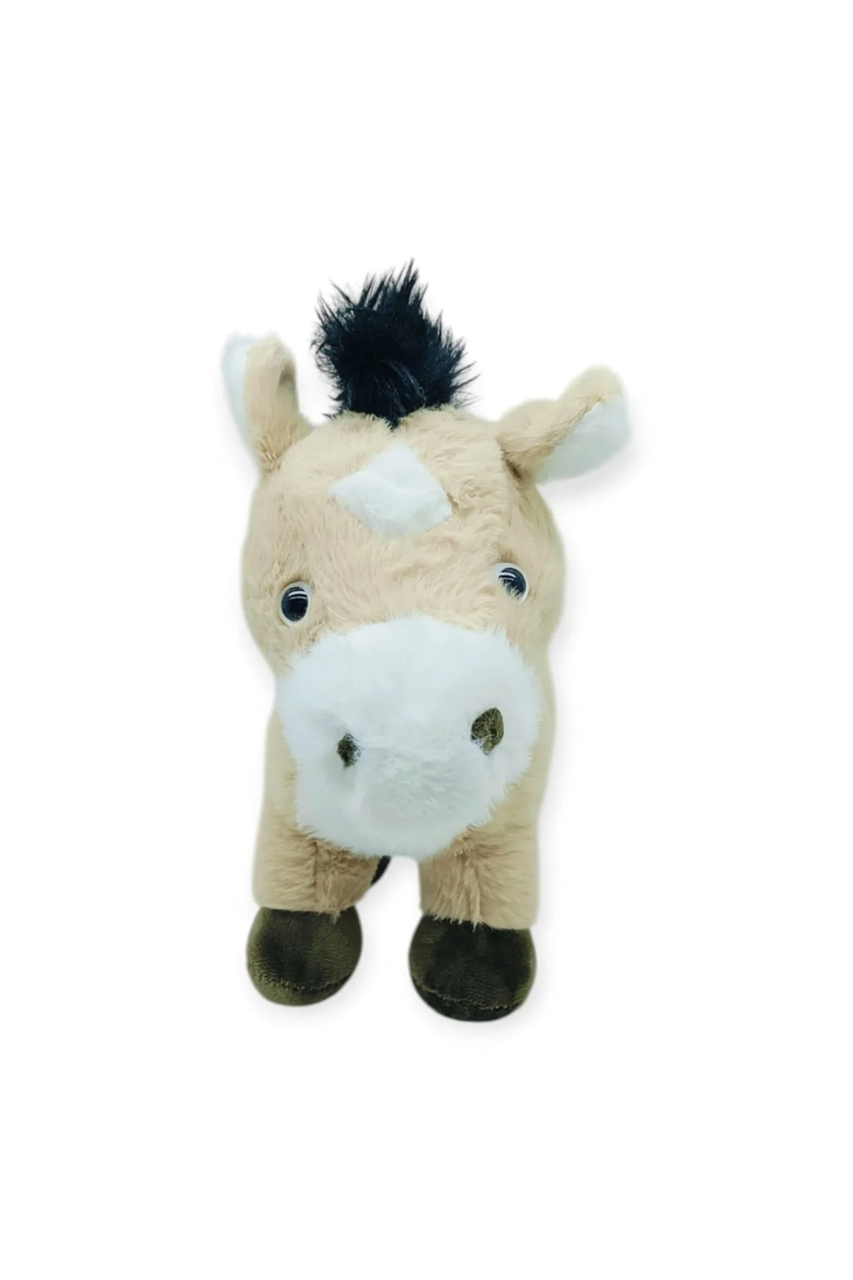 Peluş Hayvanlar Sesli 30 cm At - Bej - 1 ADET