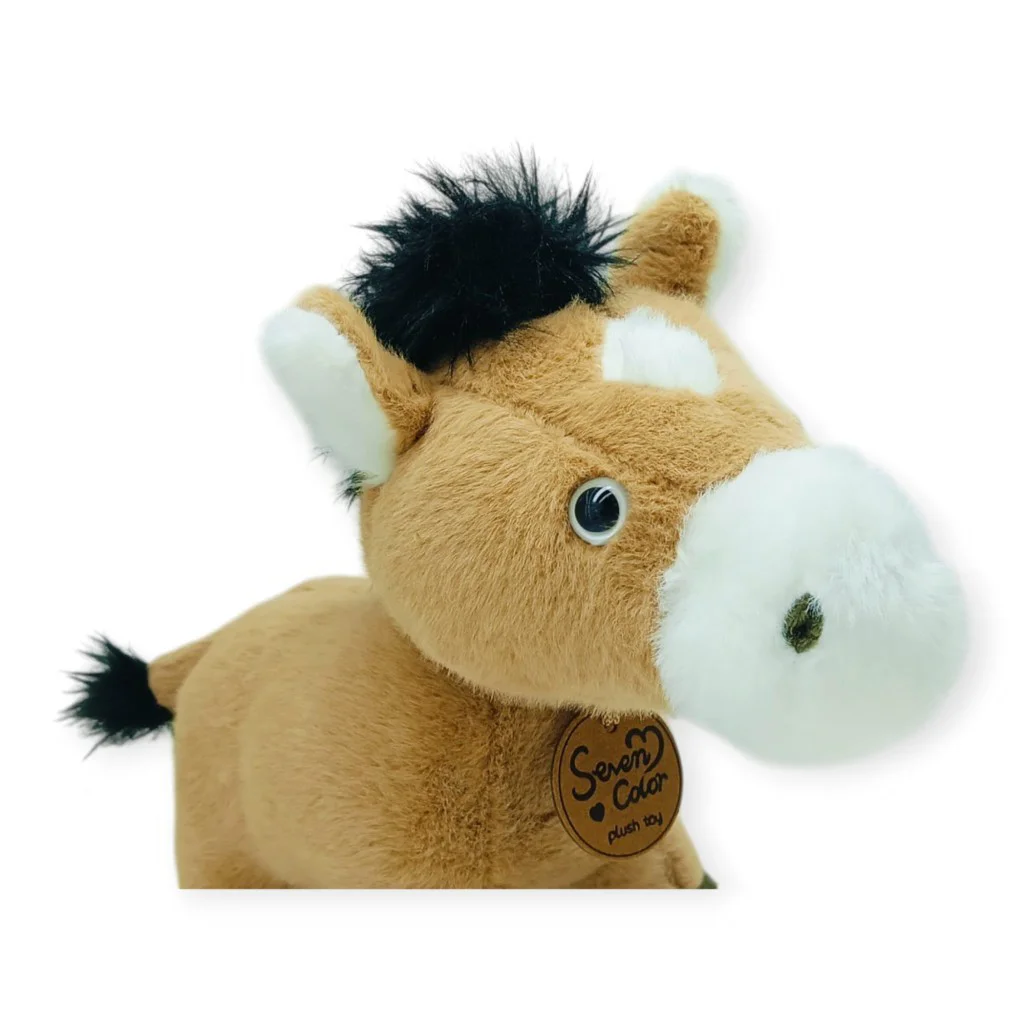 Peluş Hayvanlar Sesli 30 cm At - Koyu Kahverengi - 1 ADET Peluş Hayvanlar Sesli 30 cm At - Koyu Kahverengi - 1 ADET