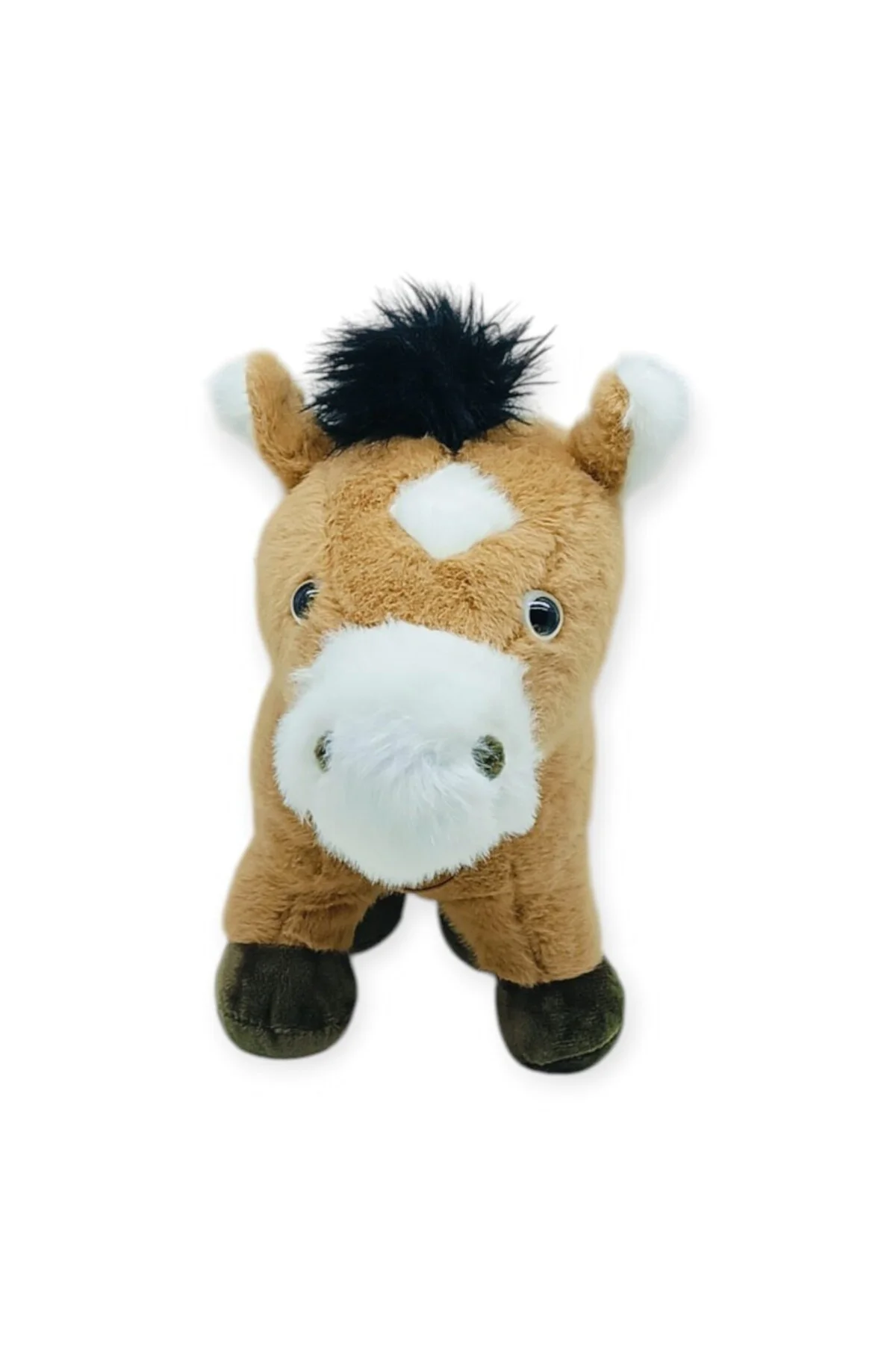 Peluş Hayvanlar Sesli 30 cm At - Koyu Kahverengi