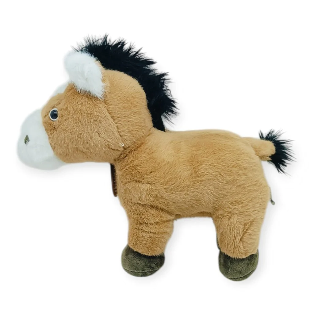 Peluş Hayvanlar Sesli 30 cm At - Koyu Kahverengi - 1 ADET Peluş Hayvanlar Sesli 30 cm At - Koyu Kahverengi - 1 ADET