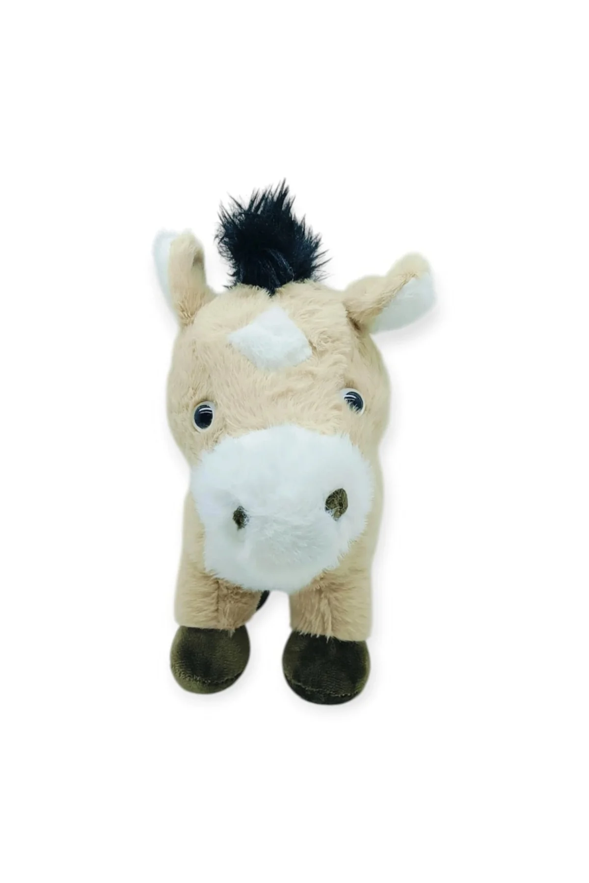 Peluş Hayvanlar Sesli 30 cm At - Bej - 1 ADET