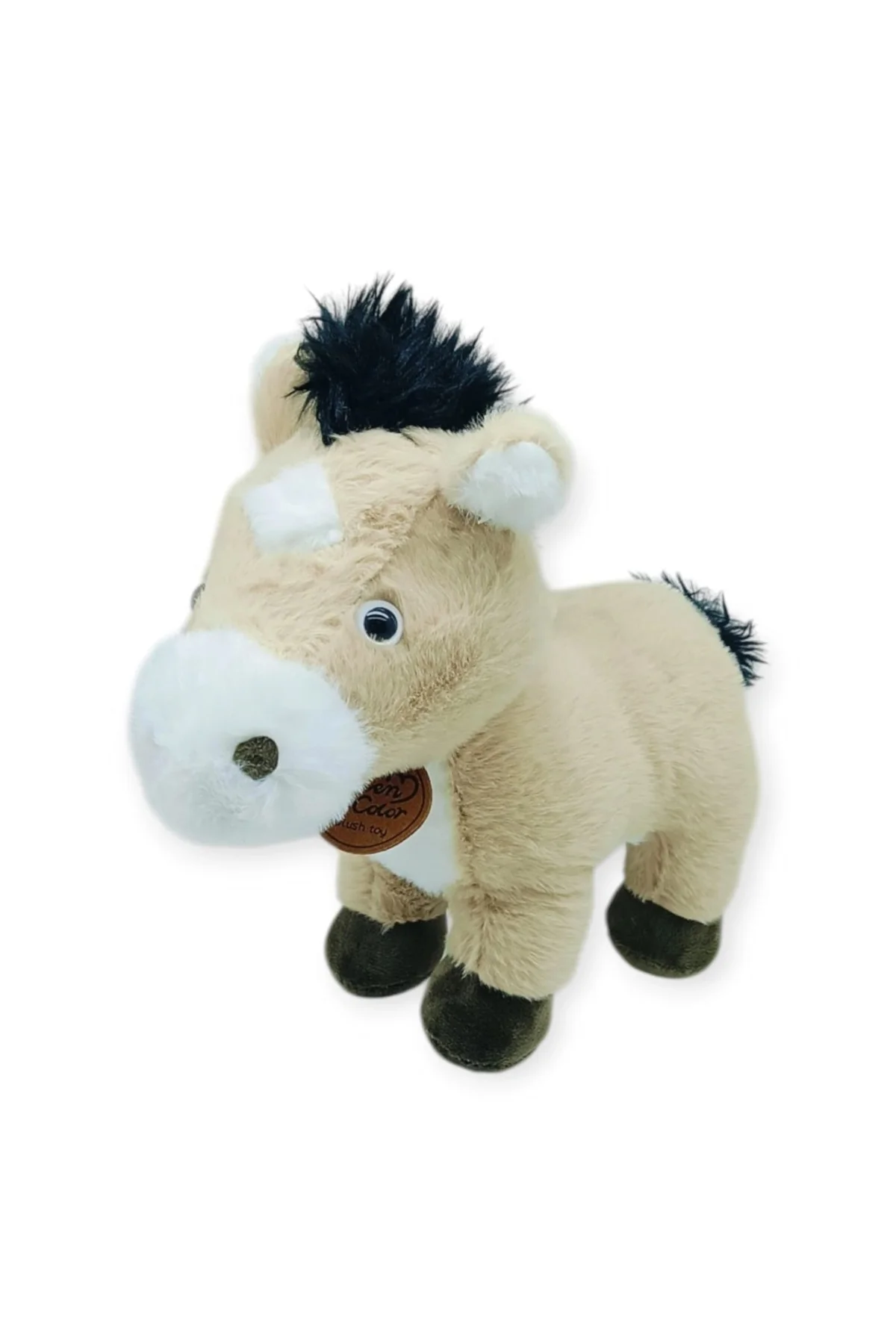 Peluş Hayvanlar Sesli 30 cm At - Bej - 1 ADET