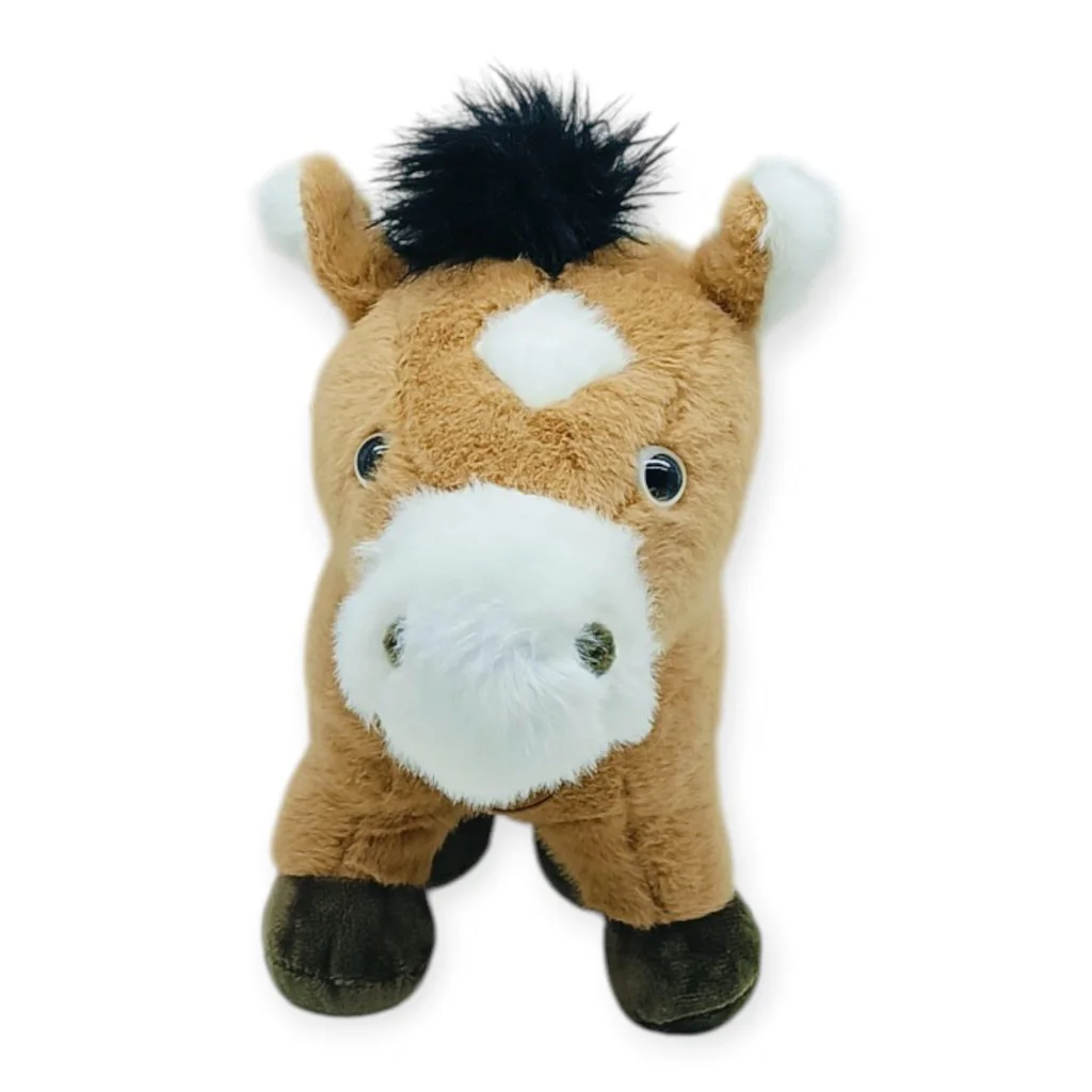 Peluş Hayvanlar Sesli 30 cm At - Koyu Kahverengi - 1 ADET Peluş Hayvanlar Sesli 30 cm At - Koyu Kahverengi - 1 ADET