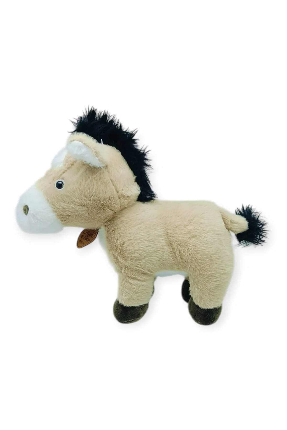 Peluş Hayvanlar Sesli 30 cm At - Bej - 1 ADET
