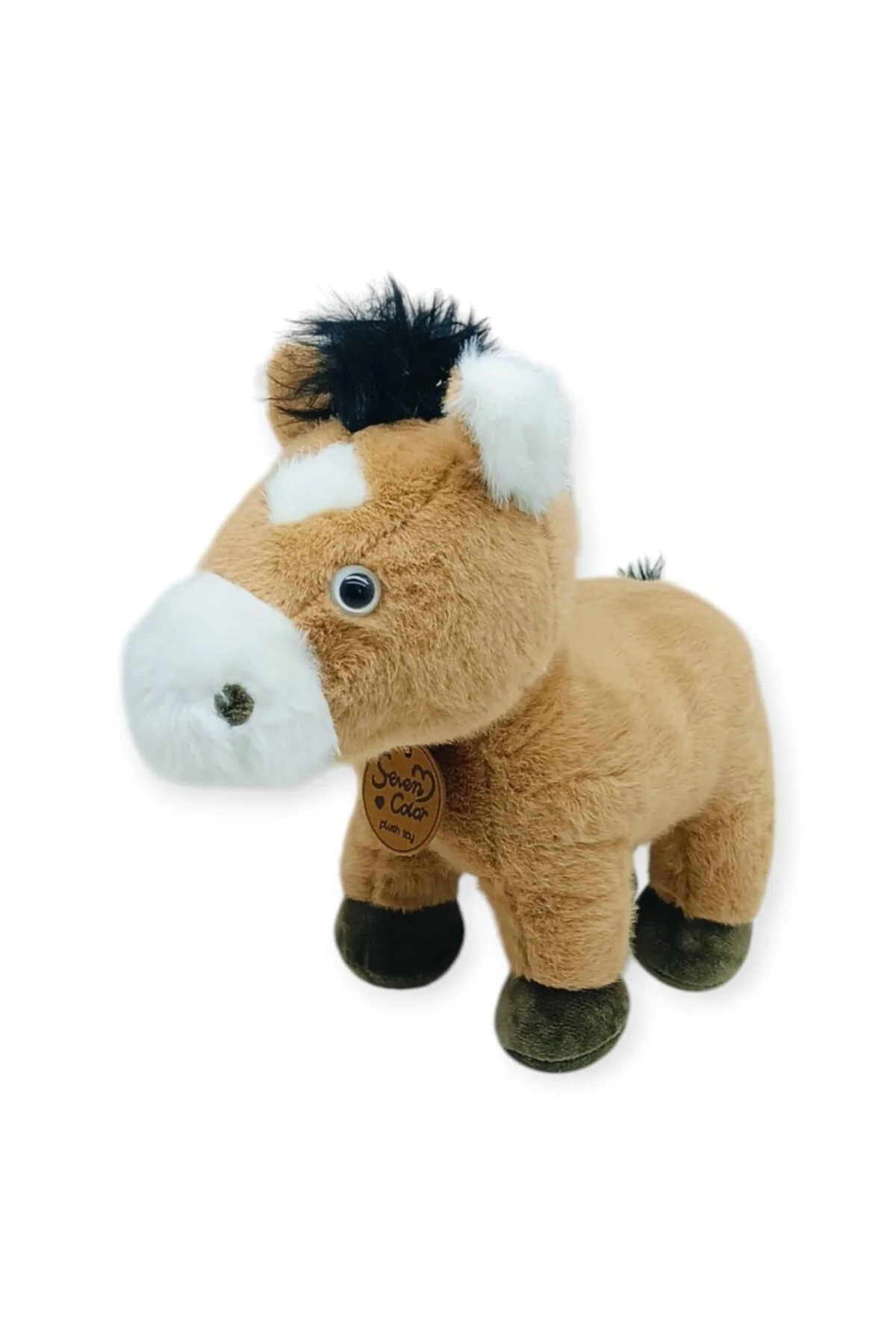 Peluş Hayvanlar Sesli 30 cm At - Koyu Kahverengi
