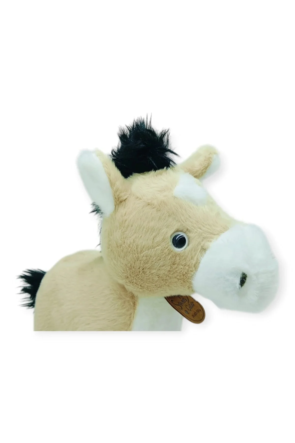 Peluş Hayvanlar Sesli 30 cm At - Bej - 1 ADET