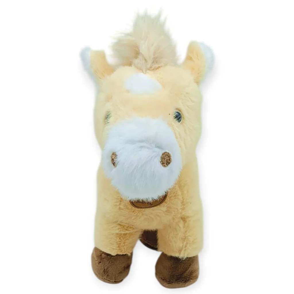 Peluş Hayvanlar Sesli 30 cm At - Açık Kahverengi - 1 ADET - Görsel 2