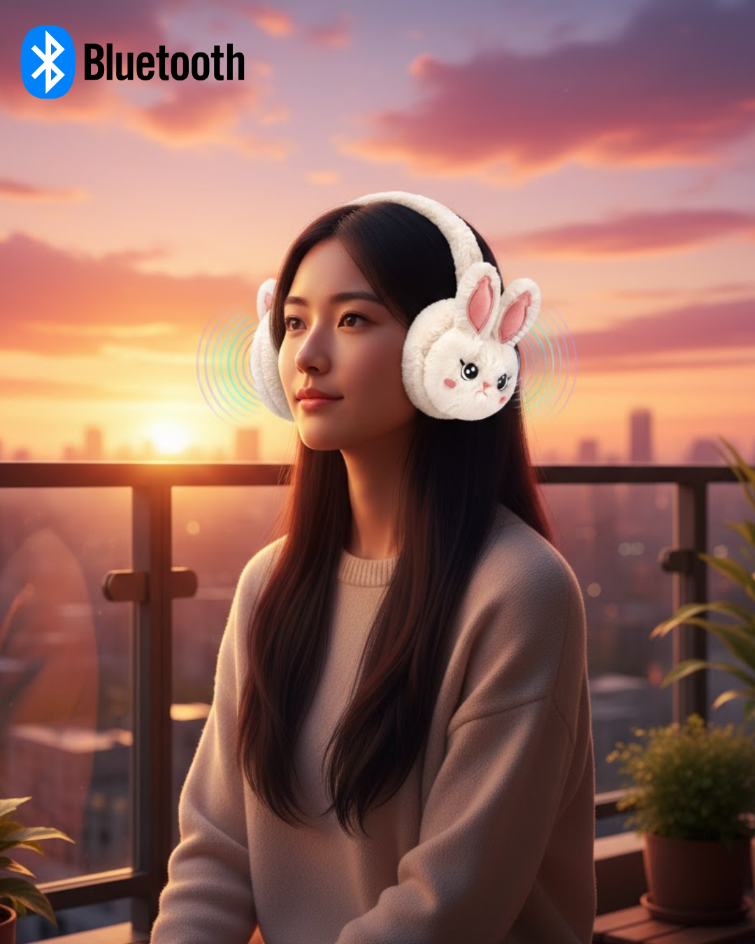 Peluş Kablosuz Bluetooth Kulaklık Çocuk ve Genç Kullanıma Uygun