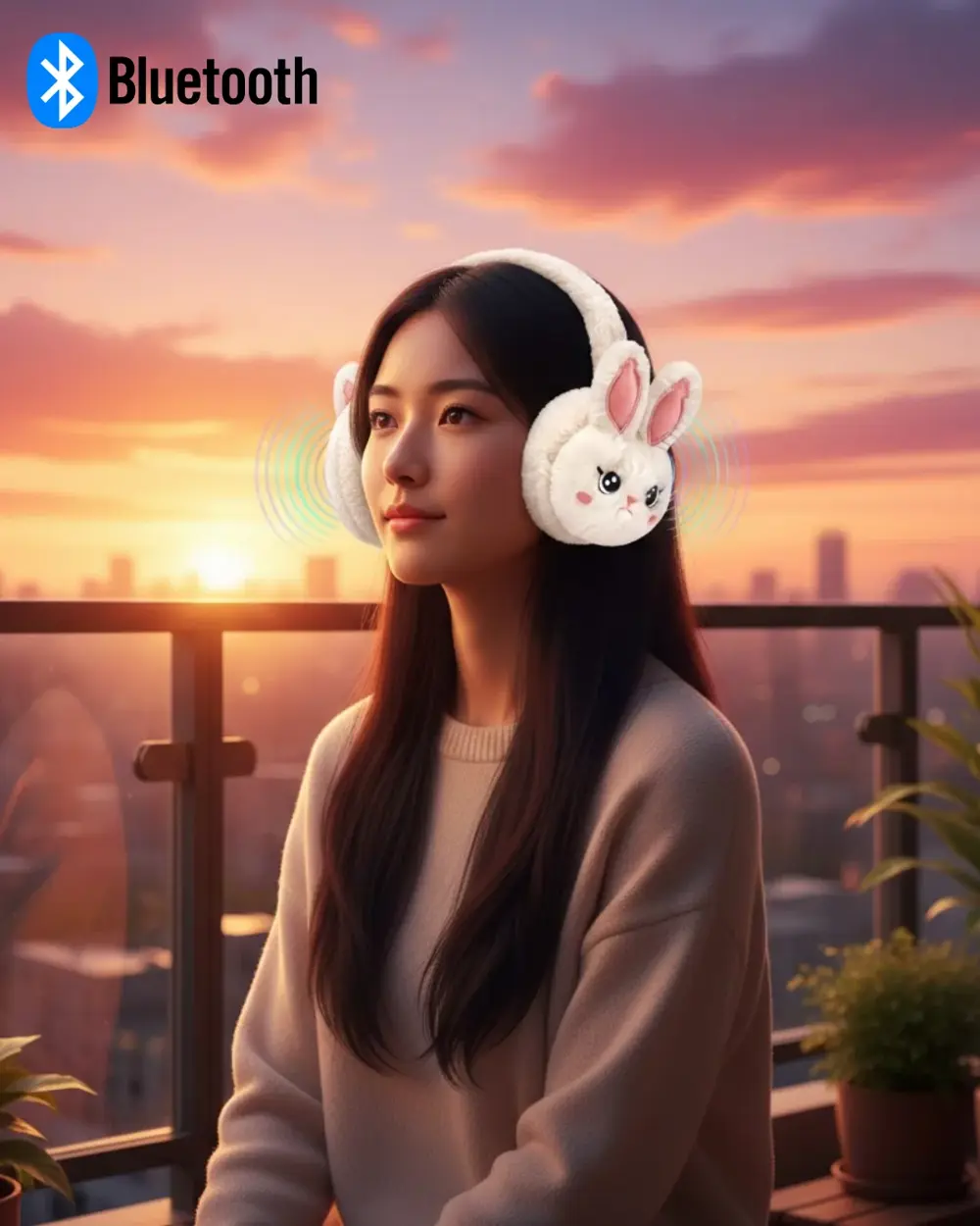 Peluş Kablosuz Bluetooth Kulaklık Çocuk ve Genç Kullanıma Uygun