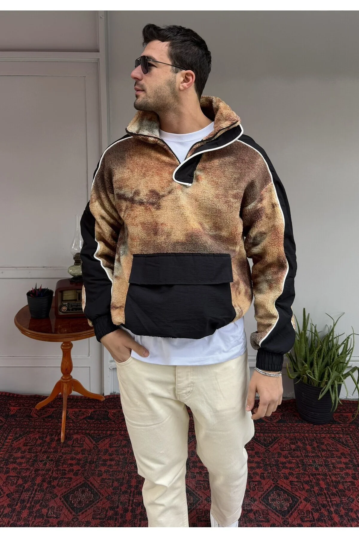 Peluş Kanguru Sweatshirt