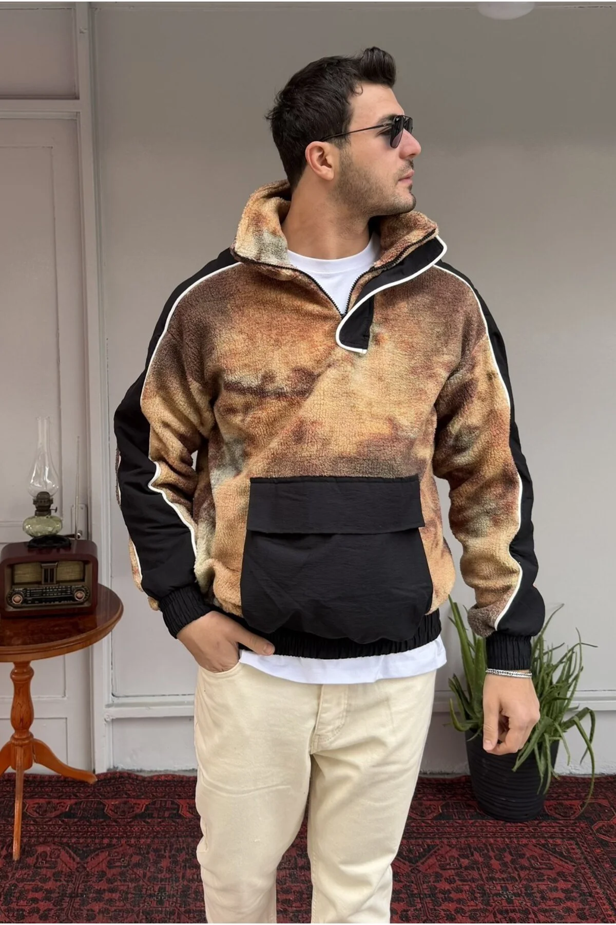 Peluş Kanguru Sweatshirt
