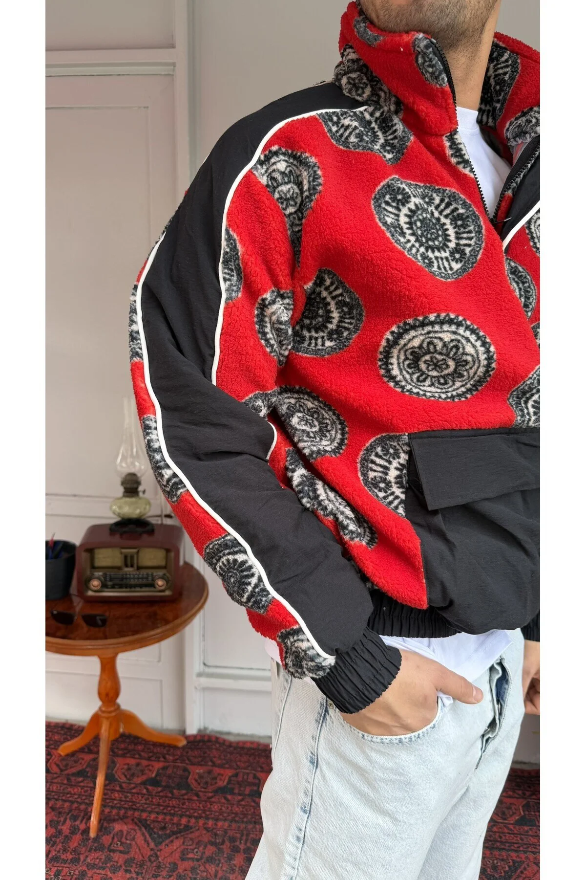Peluş Kanguru Sweatshirt