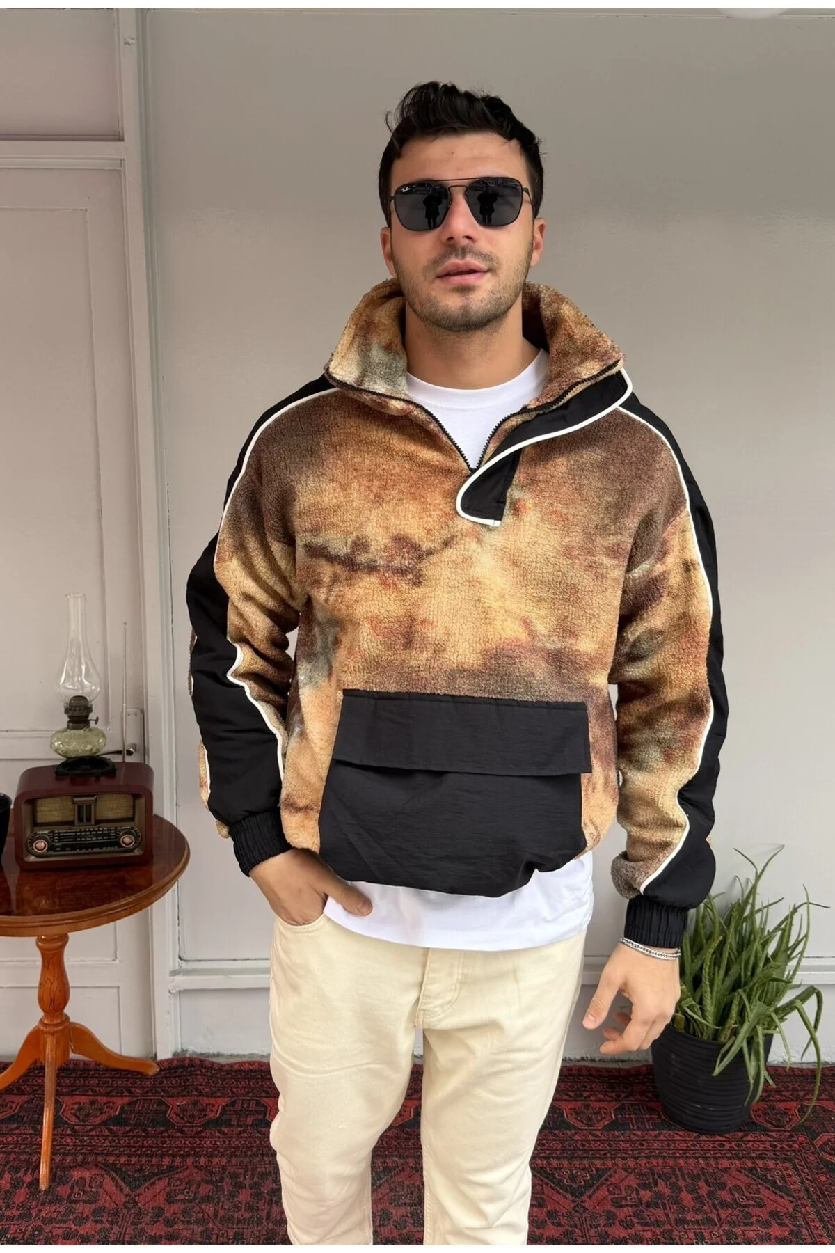 Peluş Kanguru Sweatshirt