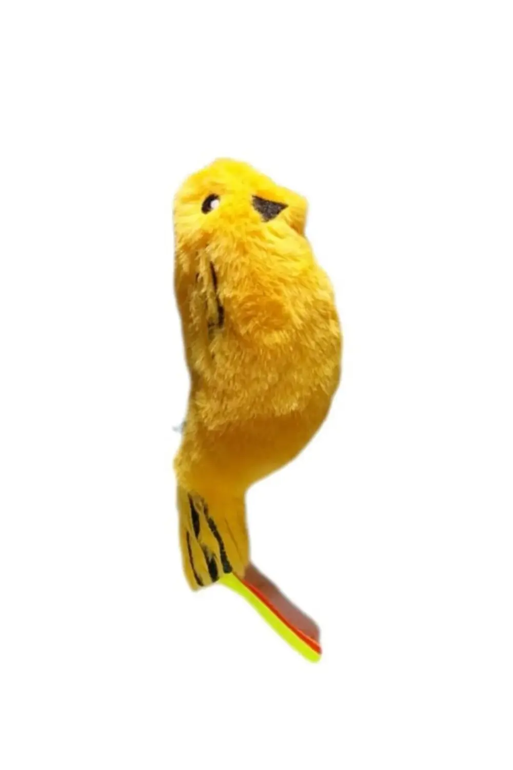 peluş kuş kedi otlu zilli kedi oyuncagı 23x8 cm