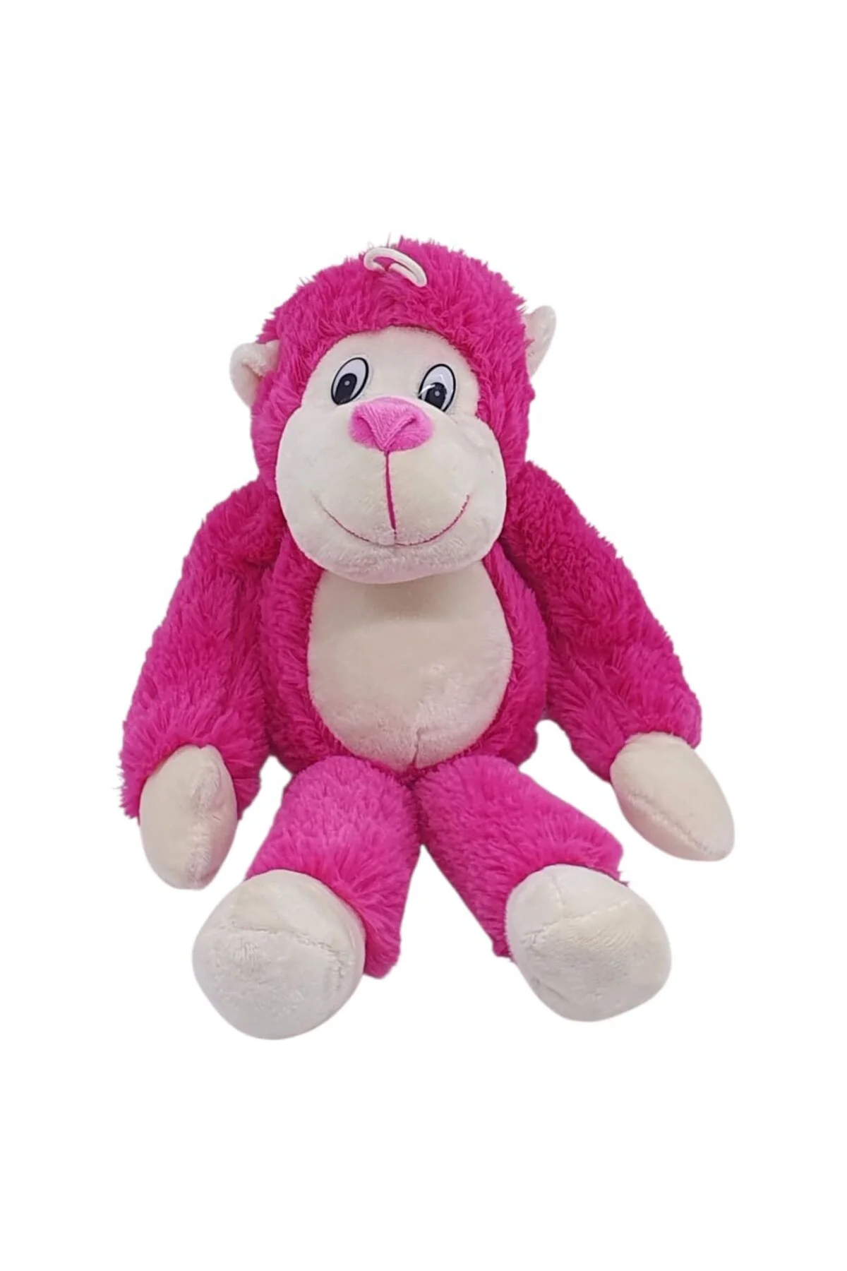 Peluş Maymun 40 cm - Yumuşak Peluş - G5501 - Pembe (Lisinya) TYGO