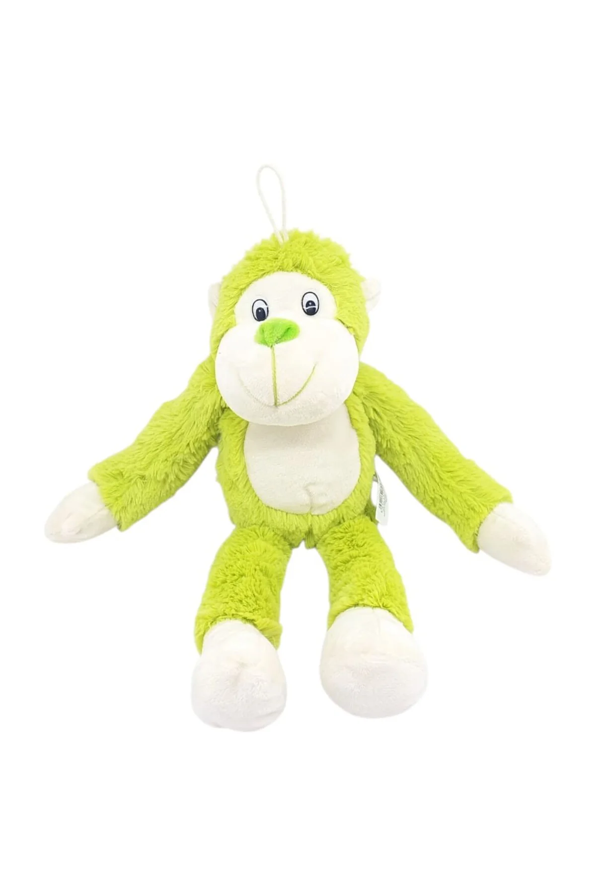 Peluş Maymun 40 cm - Yumuşak Peluş - G5501 - Yeşil (Lisinya)