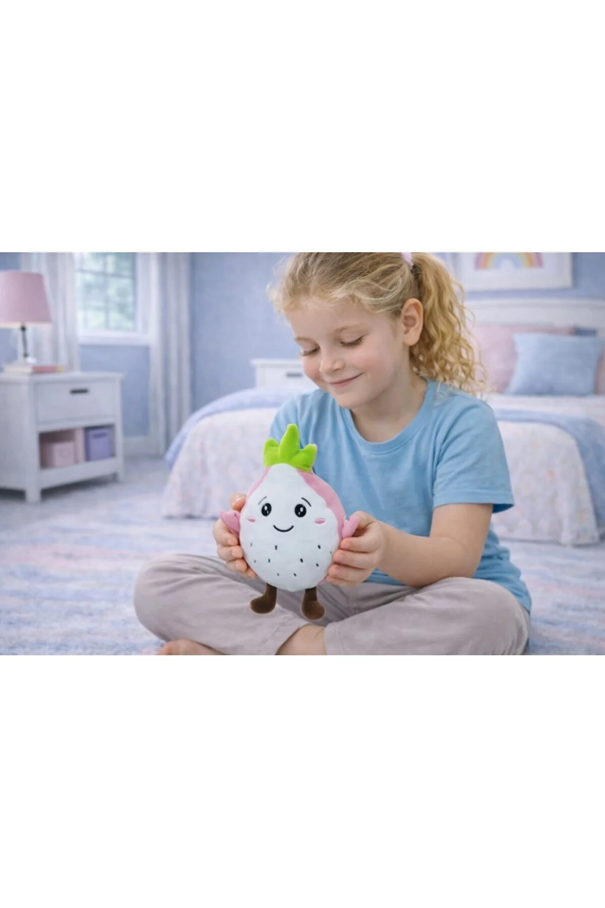 Peluş Meyveler 28 cm - Ejder Meyvesi (Lisinya)