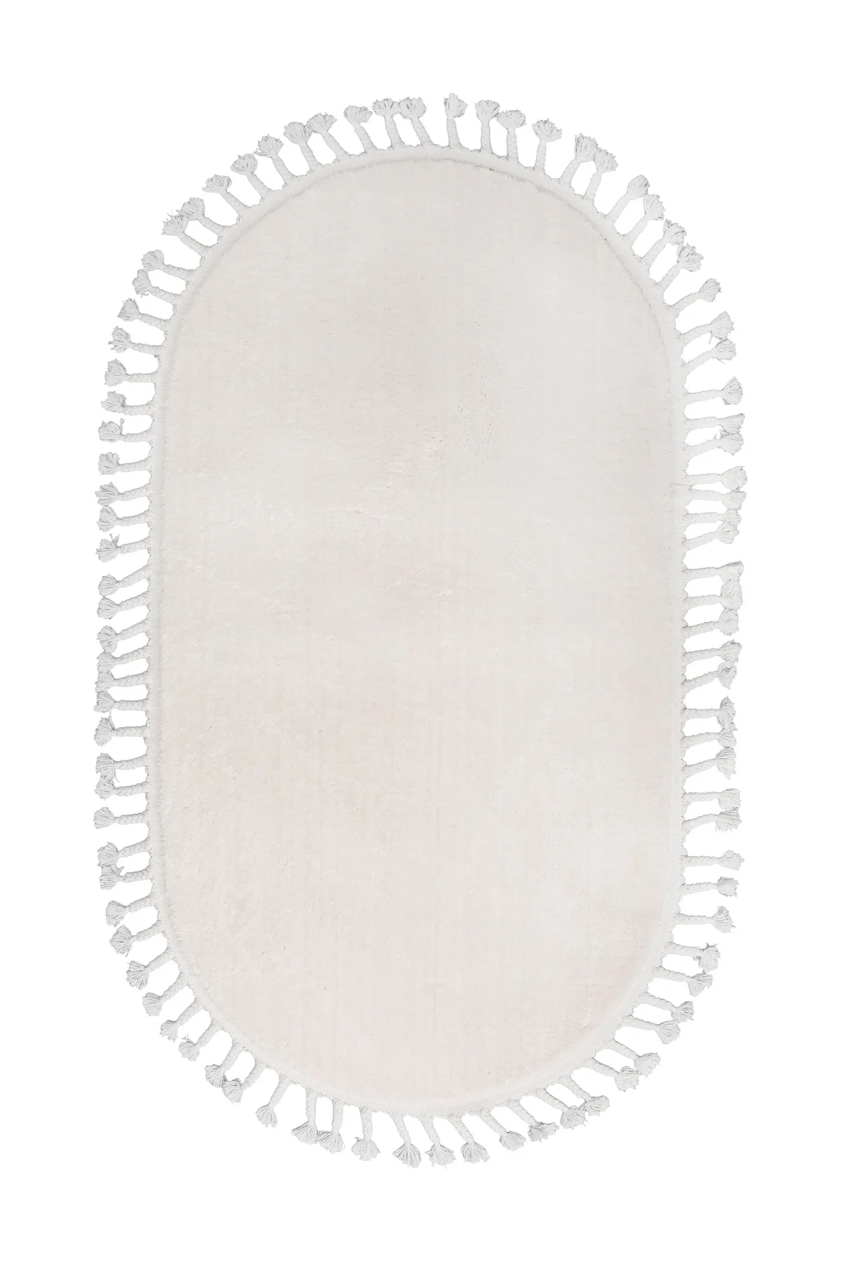PELUŞ Oval Saçaklı HALI VİZON RENK Silinebilir 60x800 PELUŞ Oval Saçaklı HALI VİZON RENK Silinebilir 60x800 - Görsel 2
